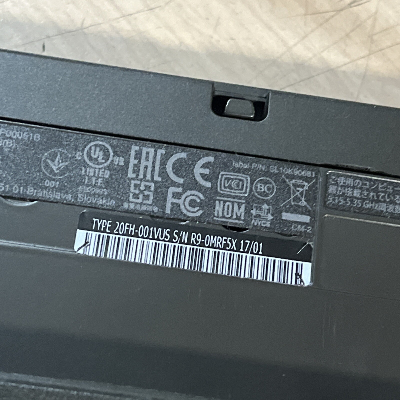 THINKPAD LENOVO T560 INTEL CORE I5-6300U 2.40GHZ 4GB RAM NO HD