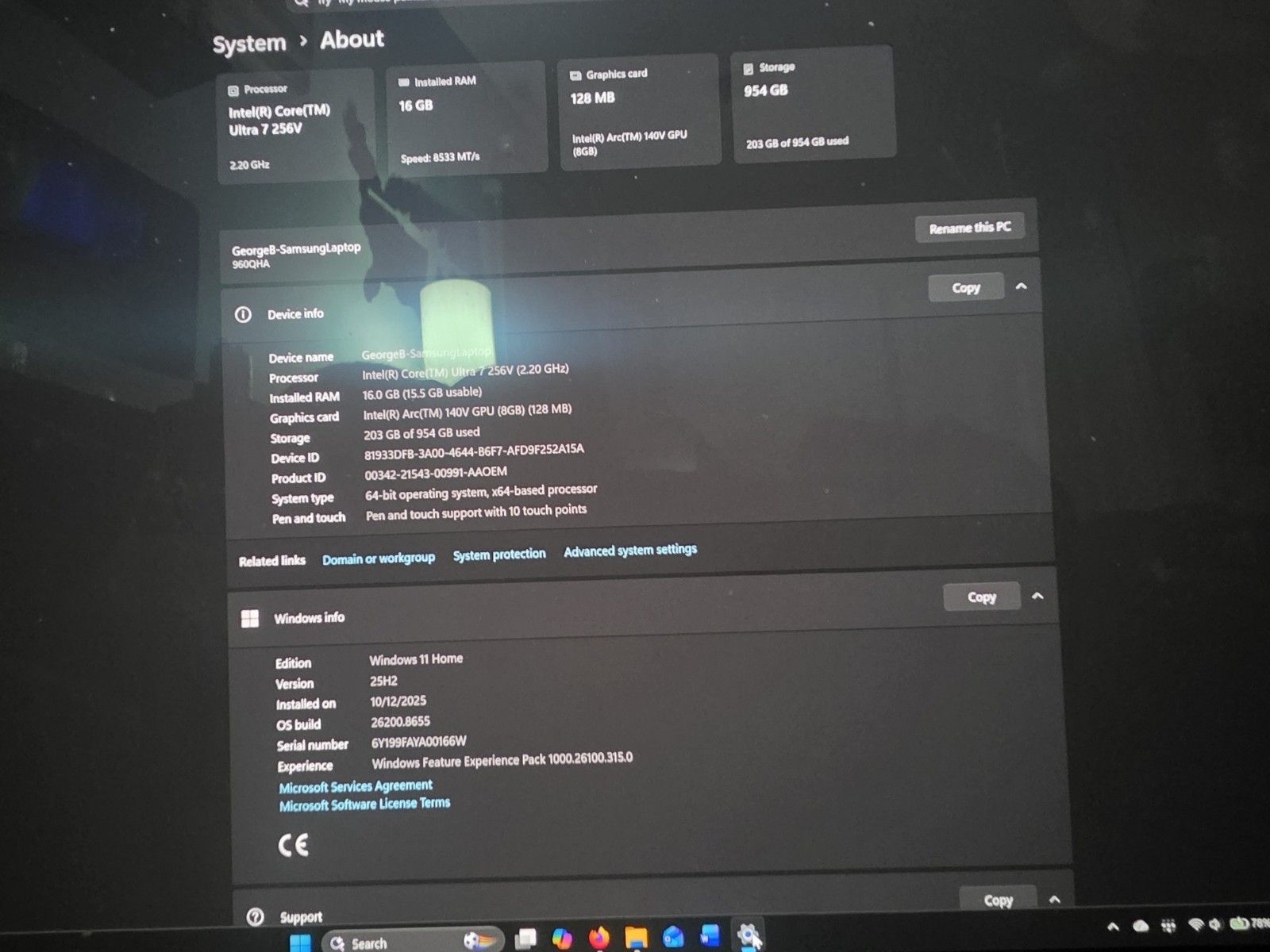SAMSUNG GALAXY BOOK5 PRO 360 16″ 3K TOUCH INTEL ULTRA 7 256V 16GB ITB SSD WIN11H