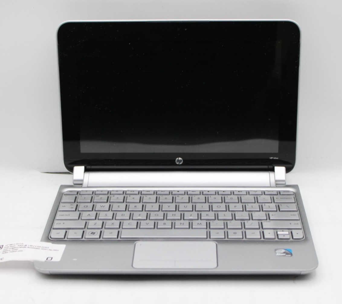 HP Mini Laptop Intel Atom N455@1.66GHz 1GB DDR3 NO STORAGE OR OS *USED/TESTED*