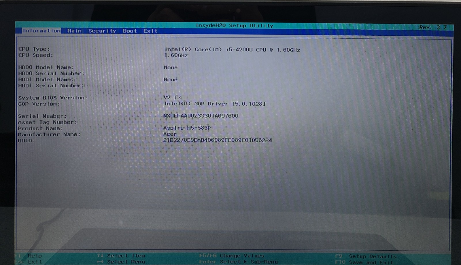 Acer Aspire M5-583P-6637 15.6″ Laptop Intel i5-4200U 4GB Ram NO HD/OS (FL)