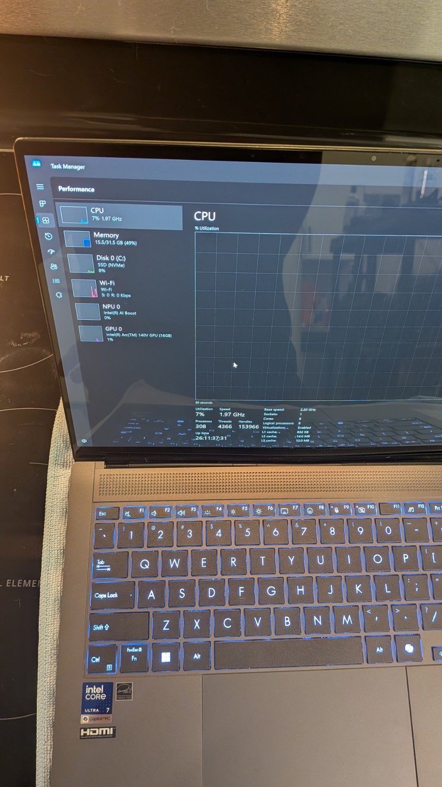 ASUS Zenbook S 14 14-inch 120Hz 3K OLED Touch Intel Core Ultra 7 2TB
