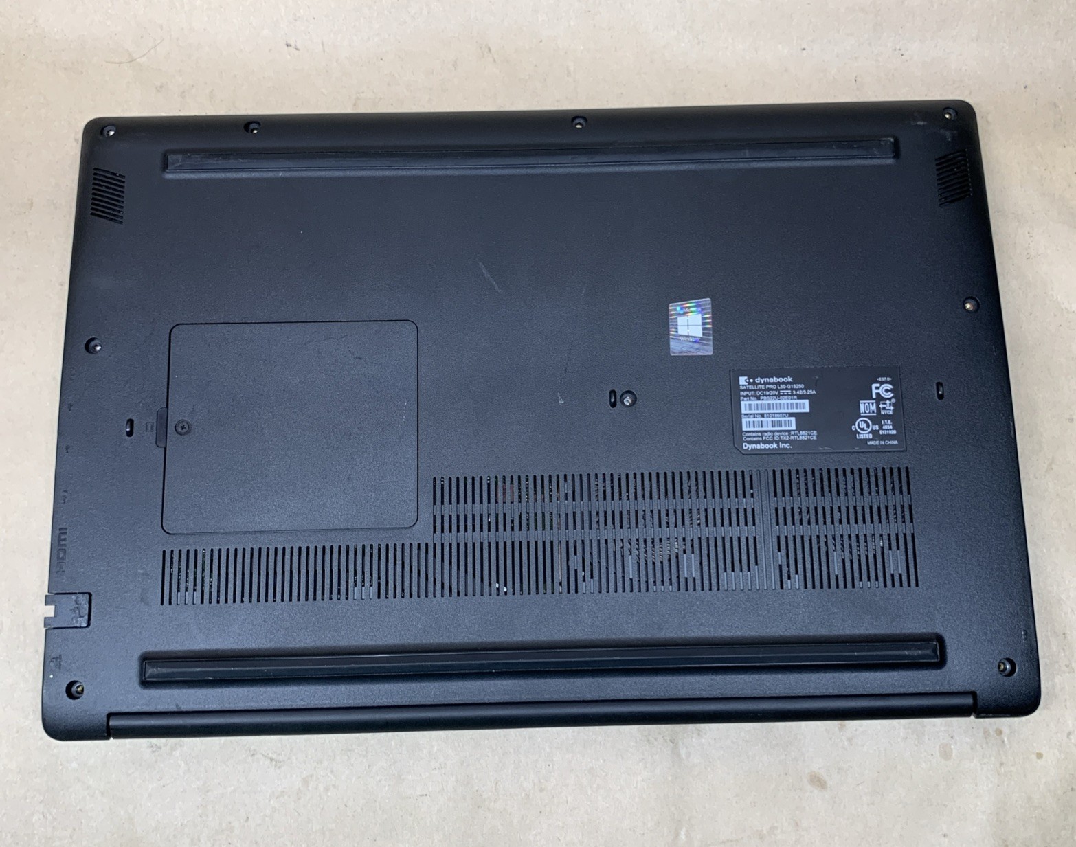 Dynabook SATELLITE PRO L50-G15250 i7-10510U@1.8GHz, GeForce MX250, No RAM/SSD/OS