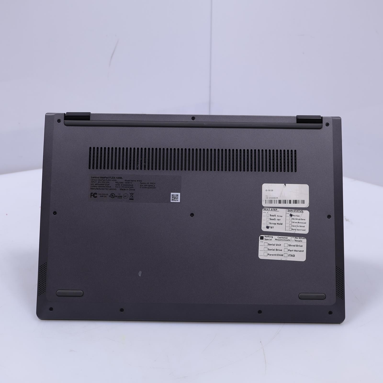 Lenovo IdeaPad Flex 14IWL Intel Pentium 5405U 4GB RAM 128GB NVME No OS Laptop
