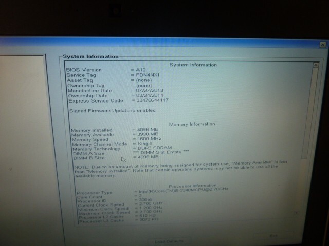 Dell Latitude E6430 Core i5-3340 2.7 GHz 4 GB RAM NO HDD 14″