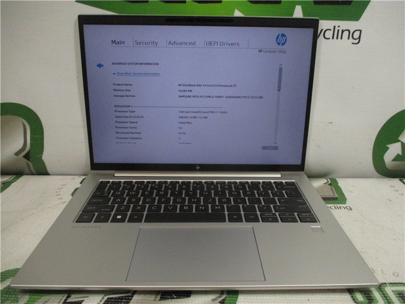 HP EliteBook 840 G10 Notebook Wolf Pro i7-1365U 16GB RAM 512GB mSATA W.11 COA