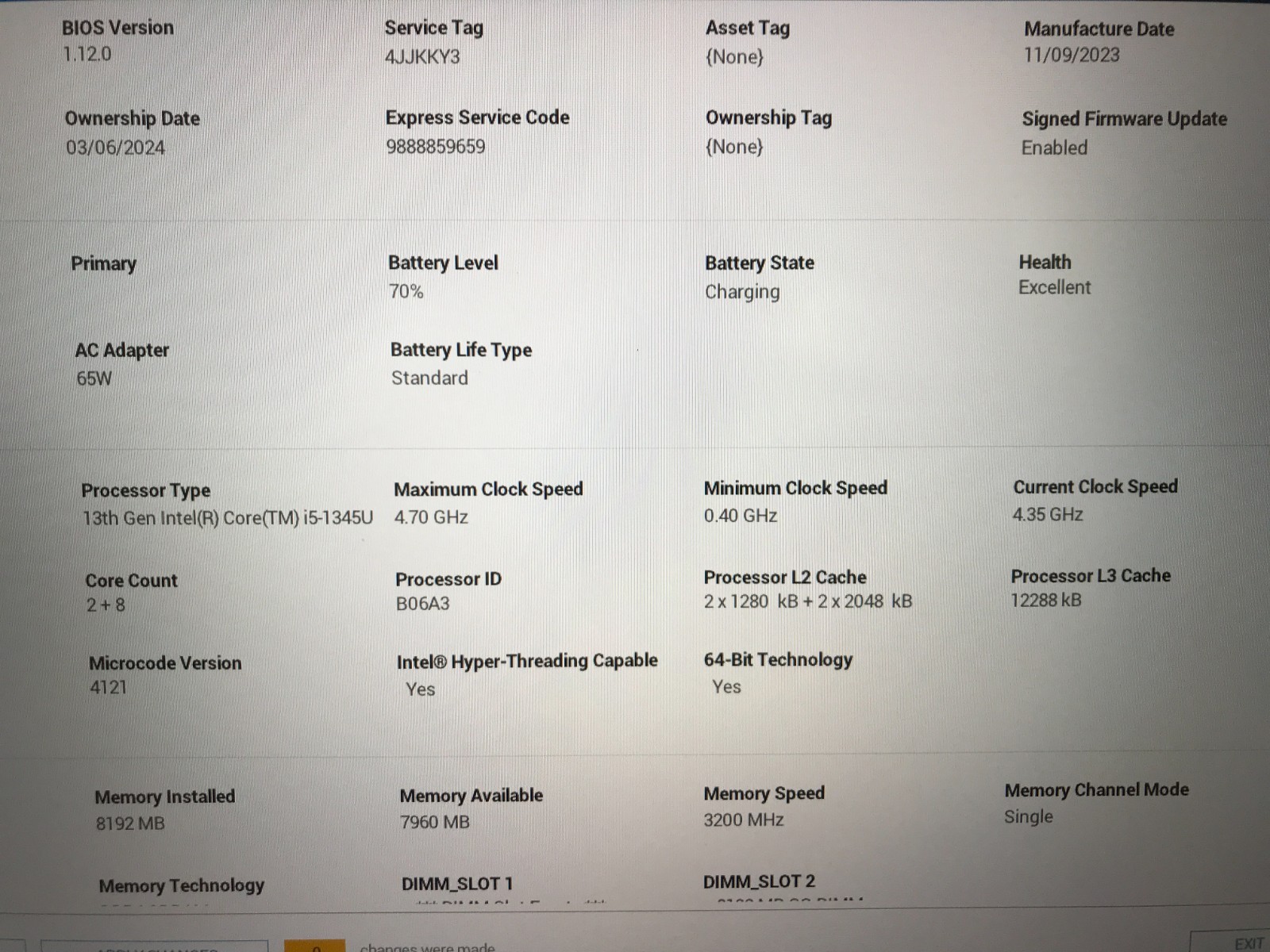 Dell Latitude 5540 / Intel Core i5-1345U 4.35GHz / 8GB RAM / No SSD