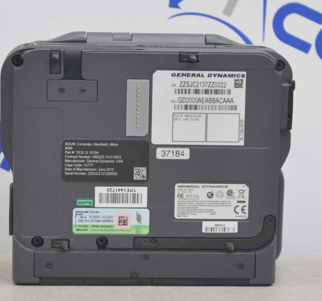 General Dynamics GD2000 Rugged Military Laptop