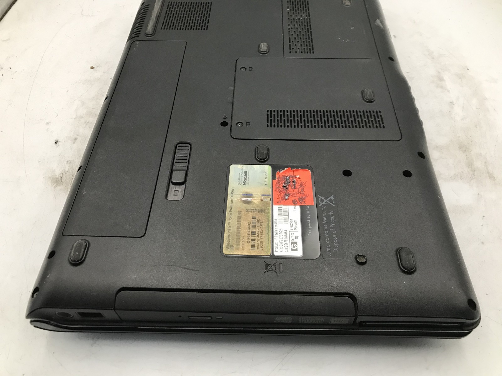 HP PAVILION DV6500 – BOOTS TO BIOS – AMD TURION 64 X2 – 4GB RAM – READ DESC – BB