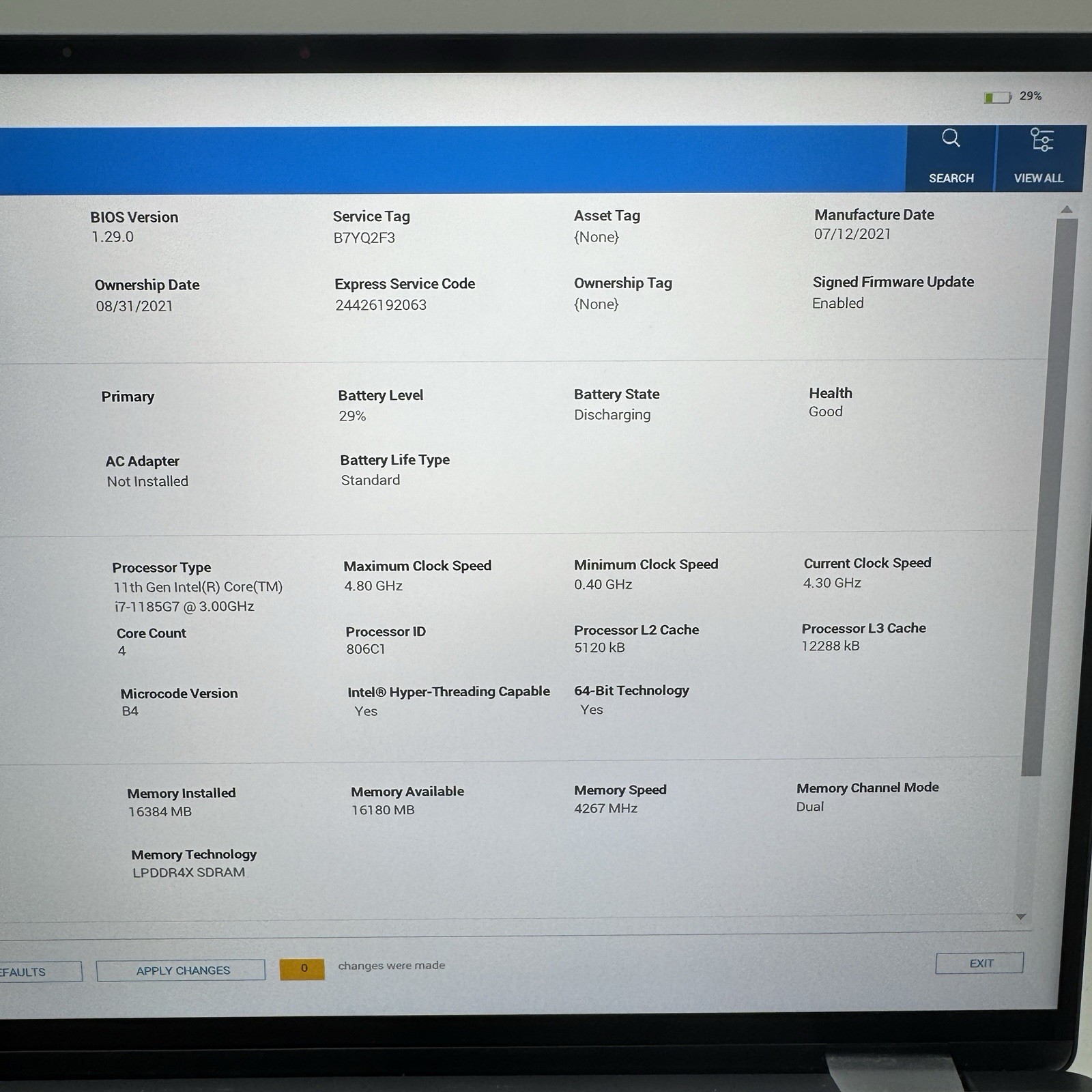 Dell latitude 9420 14″ Touch | i7-1185G7 | 16GB RAM | 512GB | Good Batt | Win 11