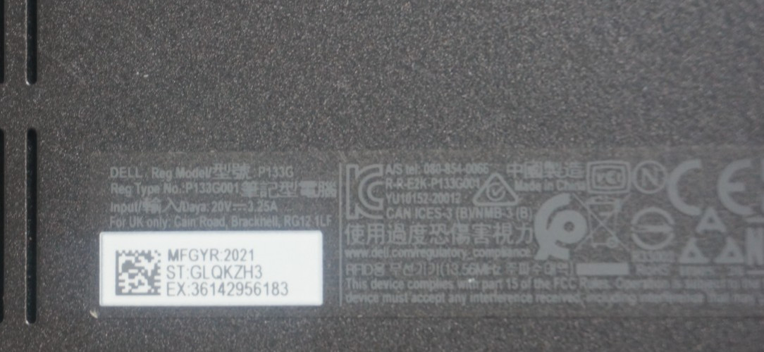 Dell Latitude 7320 – Intel Core i5-1145G7 @2.60GHz 8GB RAM – No HD/No OS