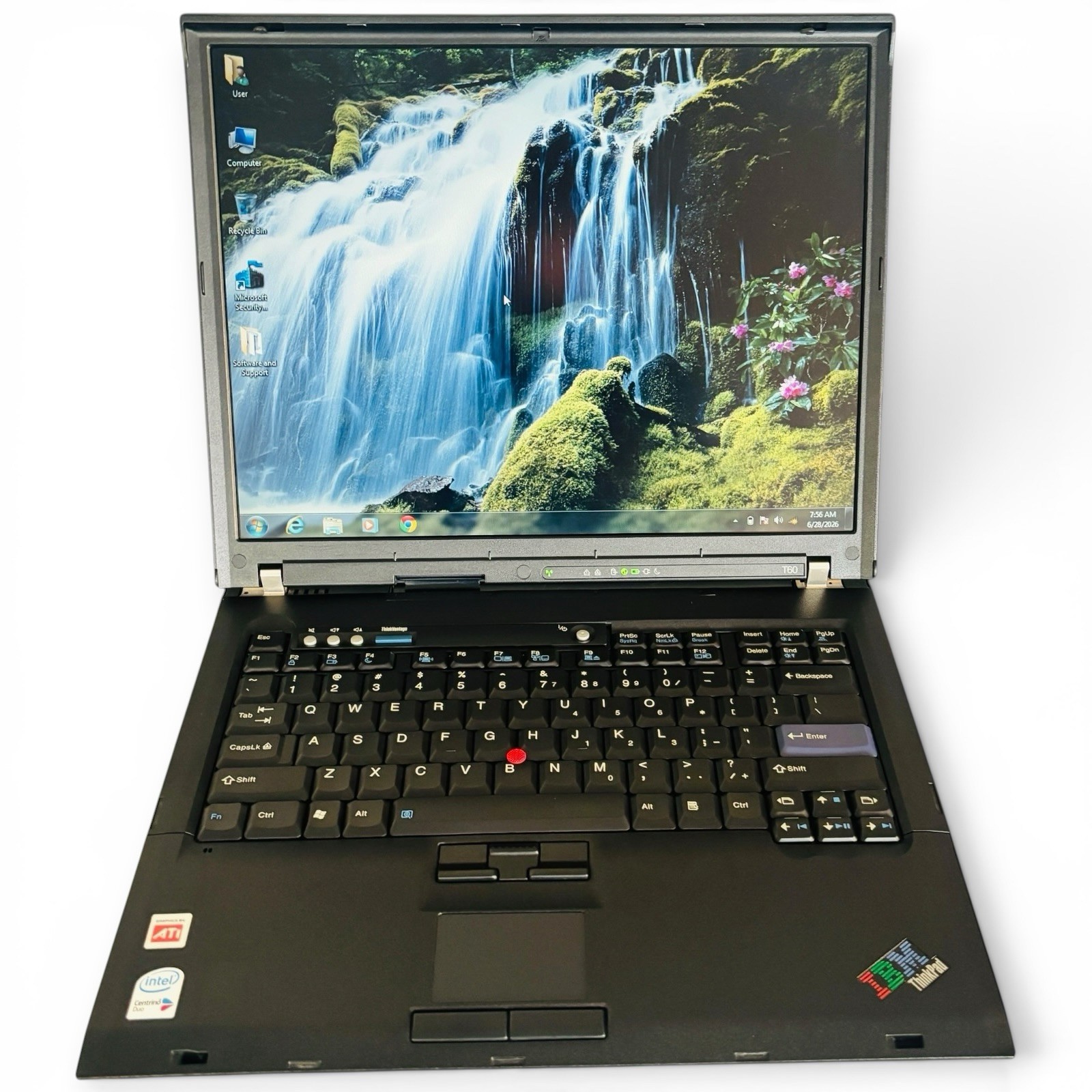 Lenovo ThinkPad T60 14.1″ Vintage Laptop Type 2007-4CU w/ Power Cable