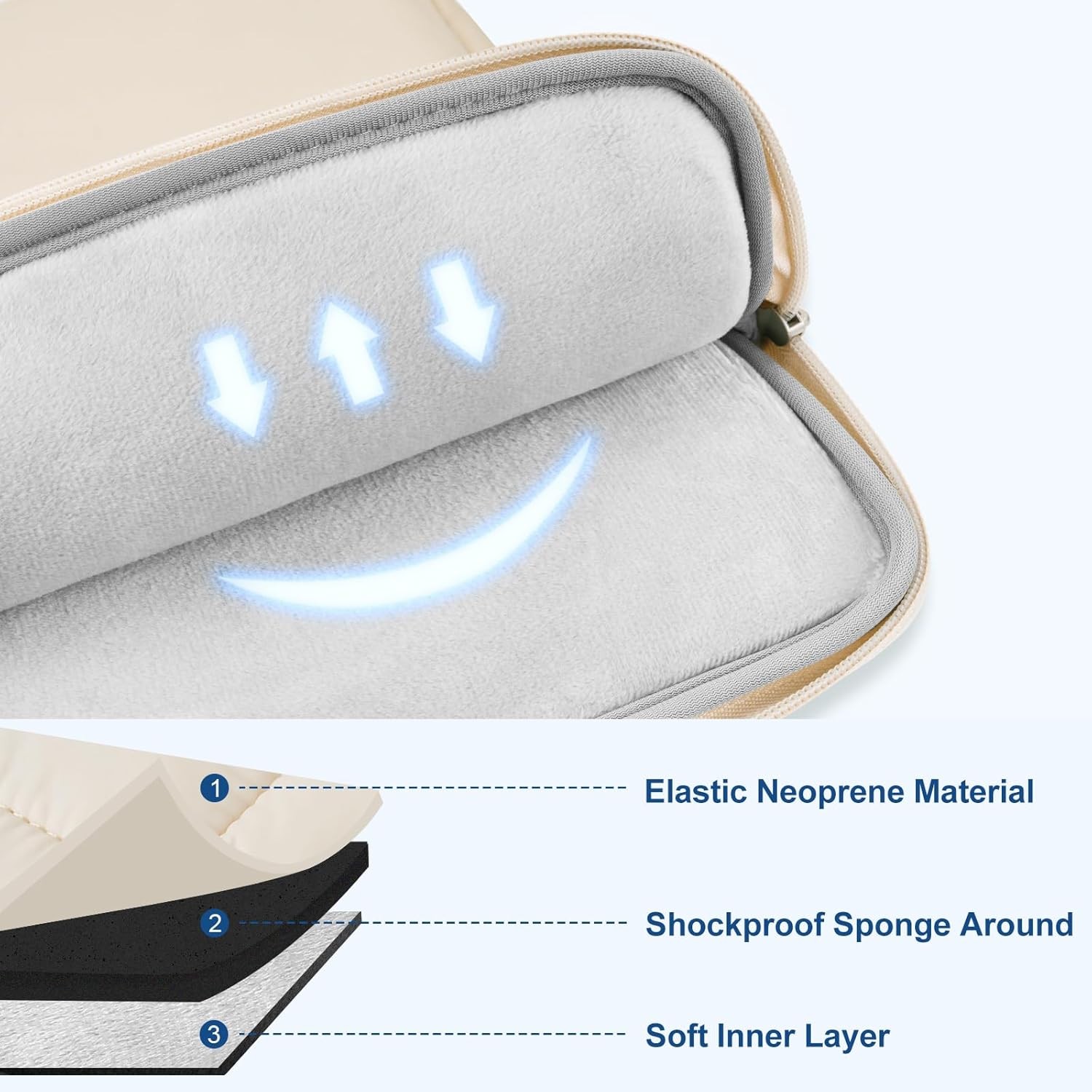 Laptop Case 16 inch, 15-15.6 inch Puffy Laptop Sleeve for MacBook Pro 16 M4 M3 M