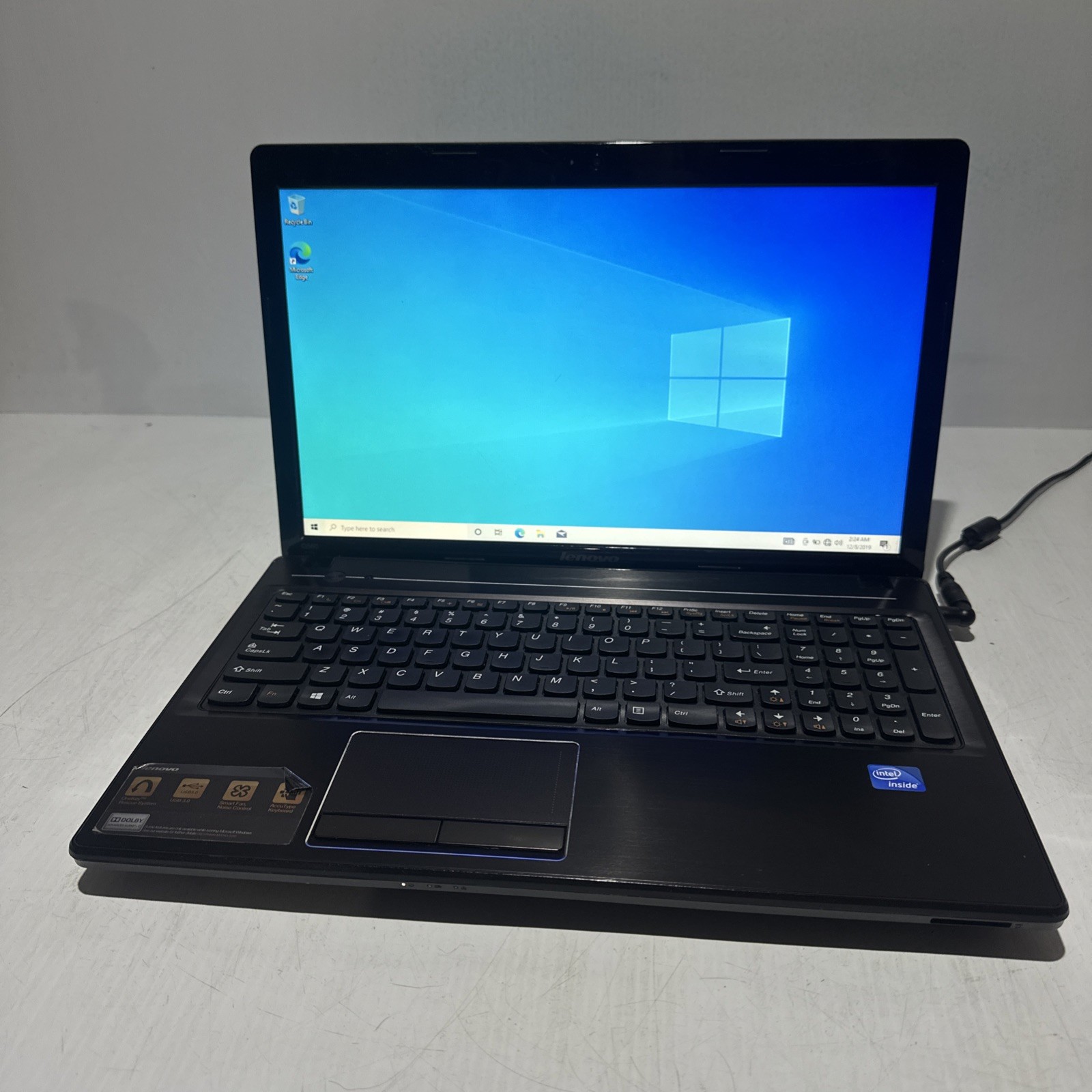 Lenovo G580 15″ Laptop Intel Celeron B830 4gb Ram 120gb SSD Windows 10 H No P/S