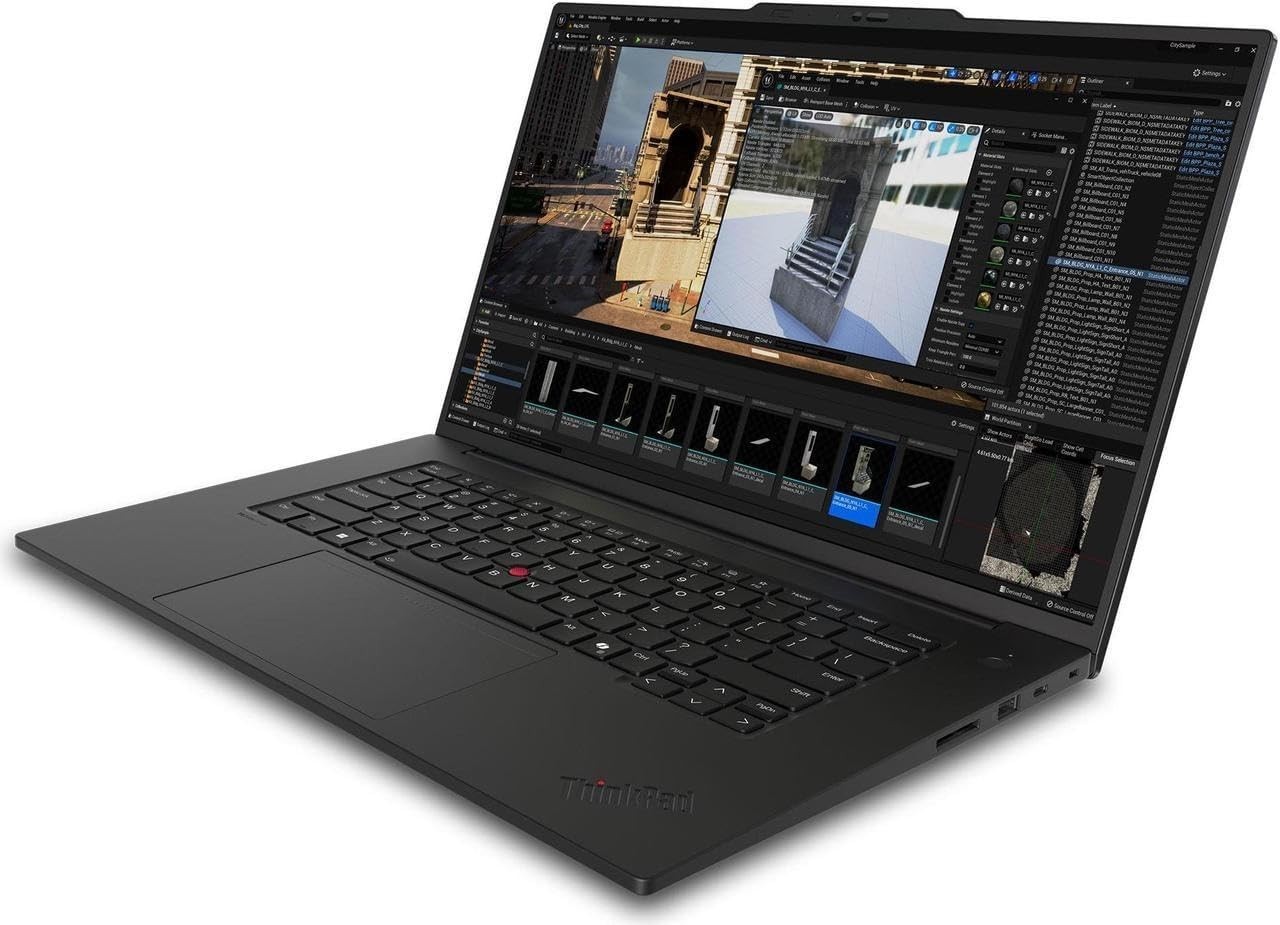 Lenovo ThinkPad P1 Gen 7 16″ Touchscreen 4K OLED Workstation – 32GB, 1TB Storage
