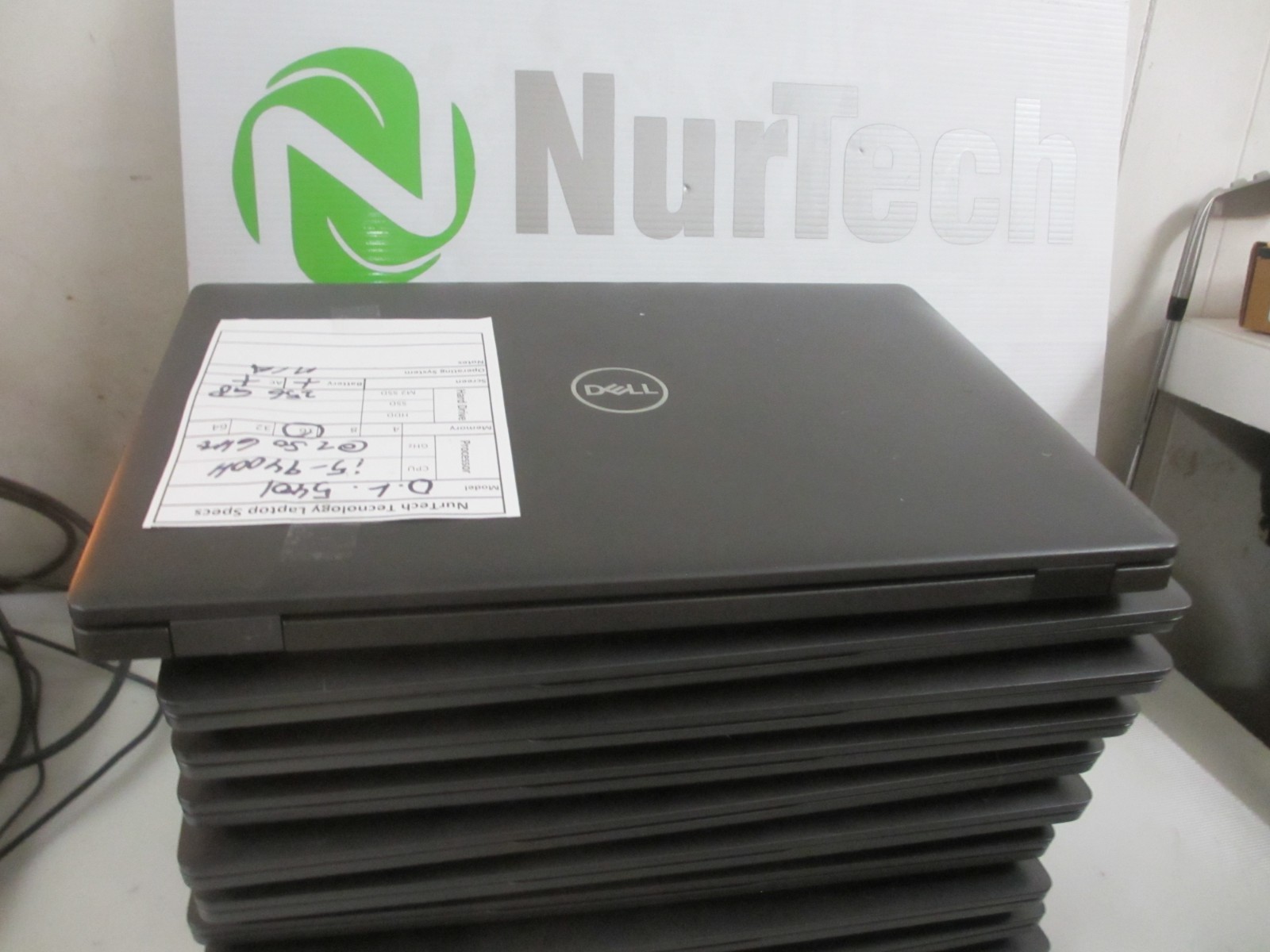 LOT 10 Dell Latitude 5401 i5-9400H 2.5GHz 16GB 256GB m2SSD Laptop +AC NOOS