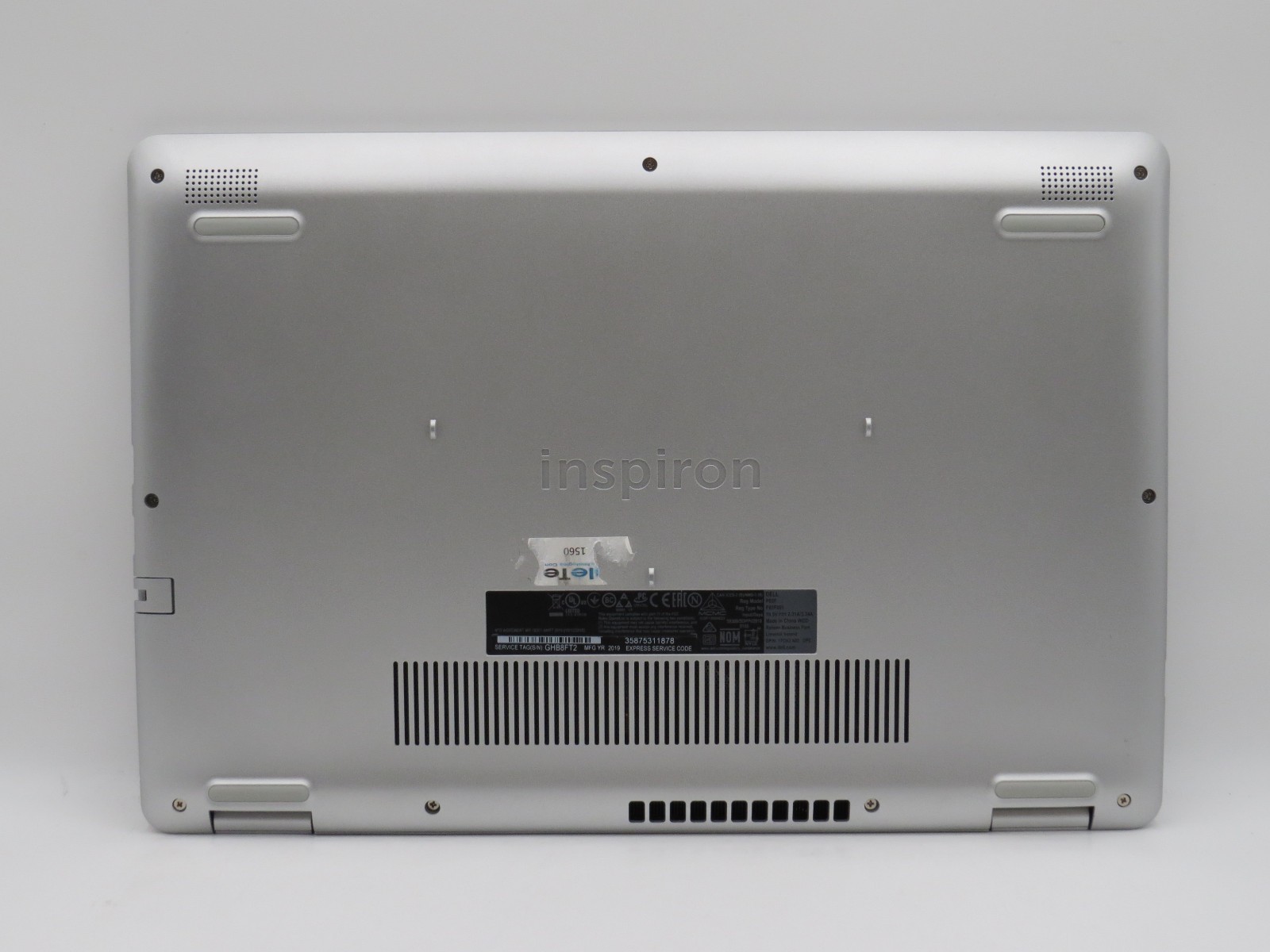 Dell Inspiron 15 5584 i7-8565U @ 1.8GHz 8GB DDR4 475GB m2 15.6″ No OS/Battery