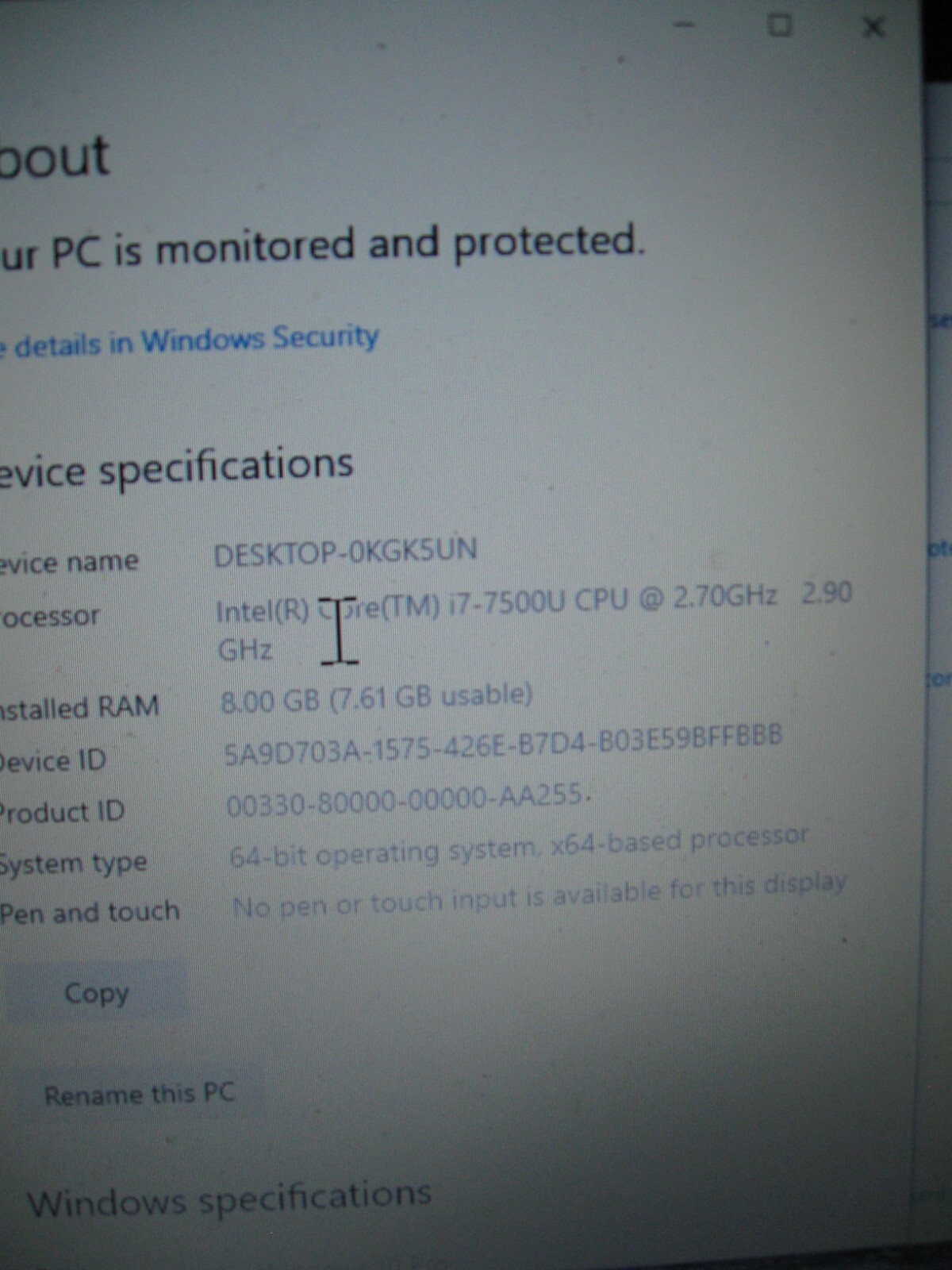 Dell Latitude 3580 15.6″ Intel i7 7TH GEN 8GB RAM 256GB SSD Win 10PRO