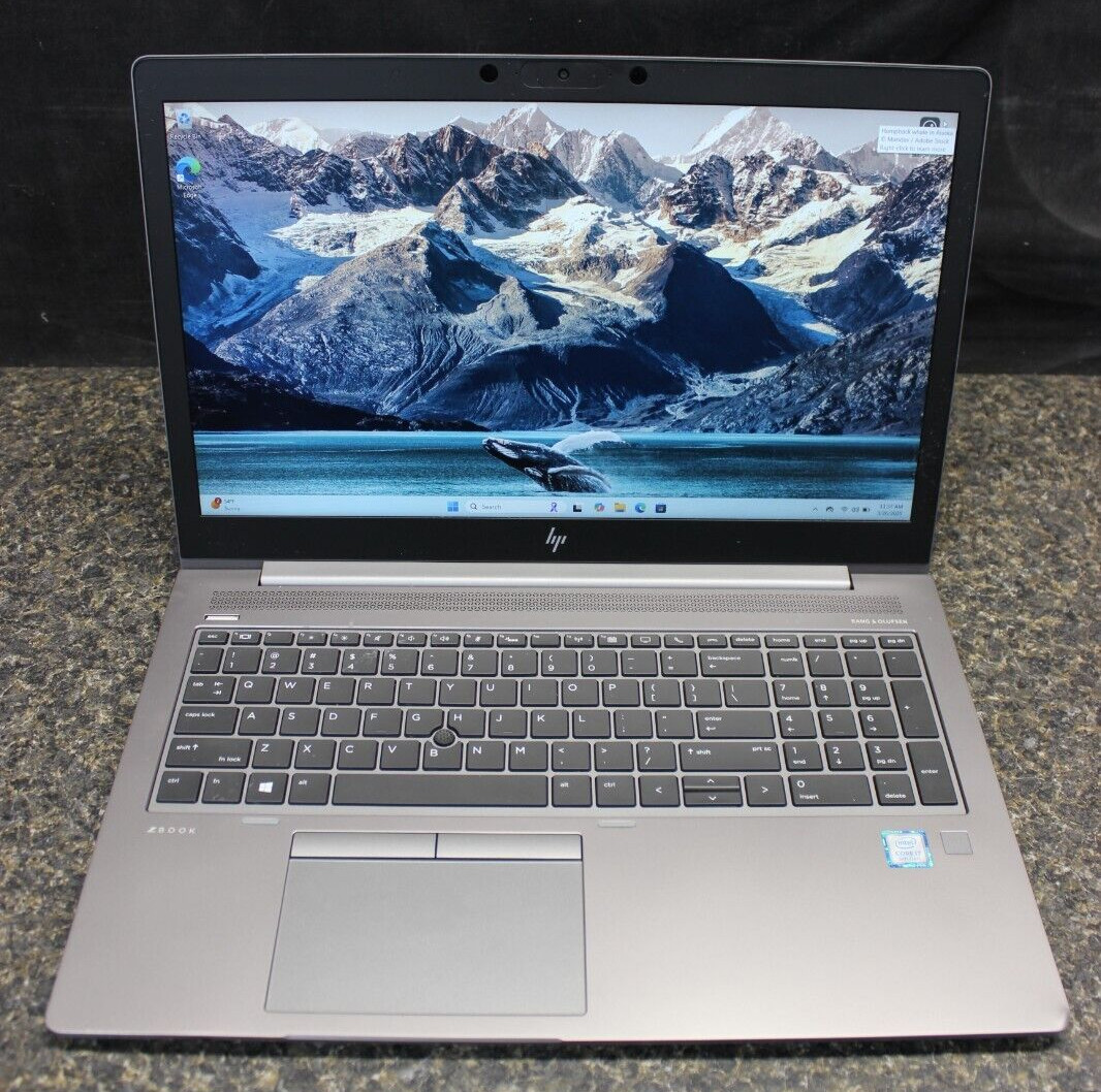 HP ZBook 15UG6 I7-8565U 256GB NvME SSD 16GB DDR4 Win11Pro- C Descrip