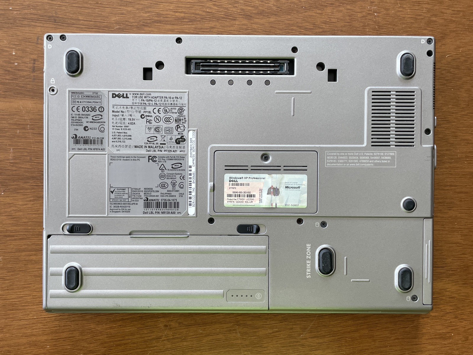 Dell Latitude D620 Retro Windows XP Laptop (9WB1)