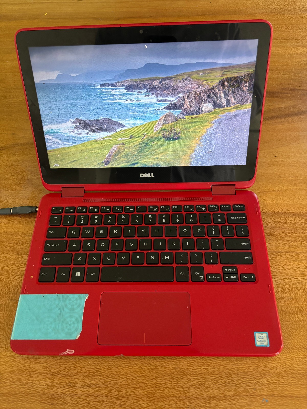 Dell Inspiron 11 3000 3162 Red Laptop Intel Core m3 Powers On No Login