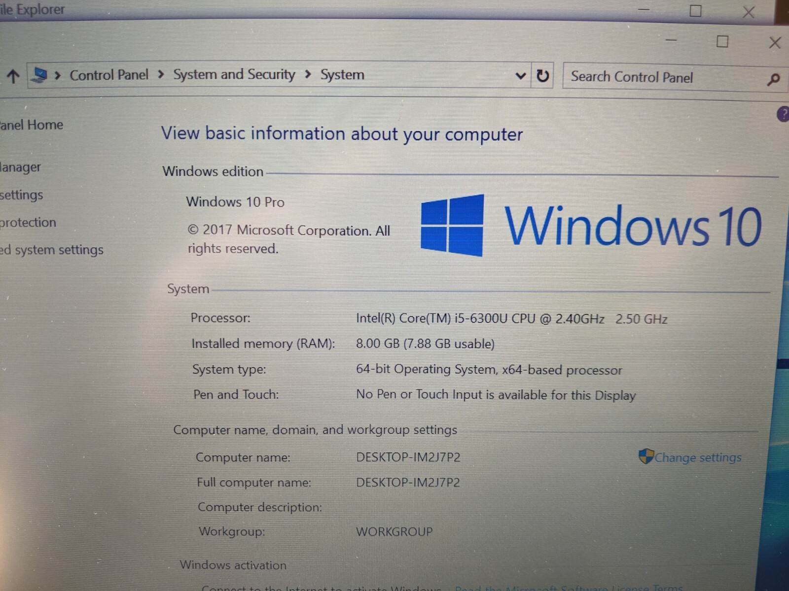 HP EliteBook 840 G3 14″ Laptop Core i5 6th Gen 256GB SSD 8GB RAM Windows 10 Pro