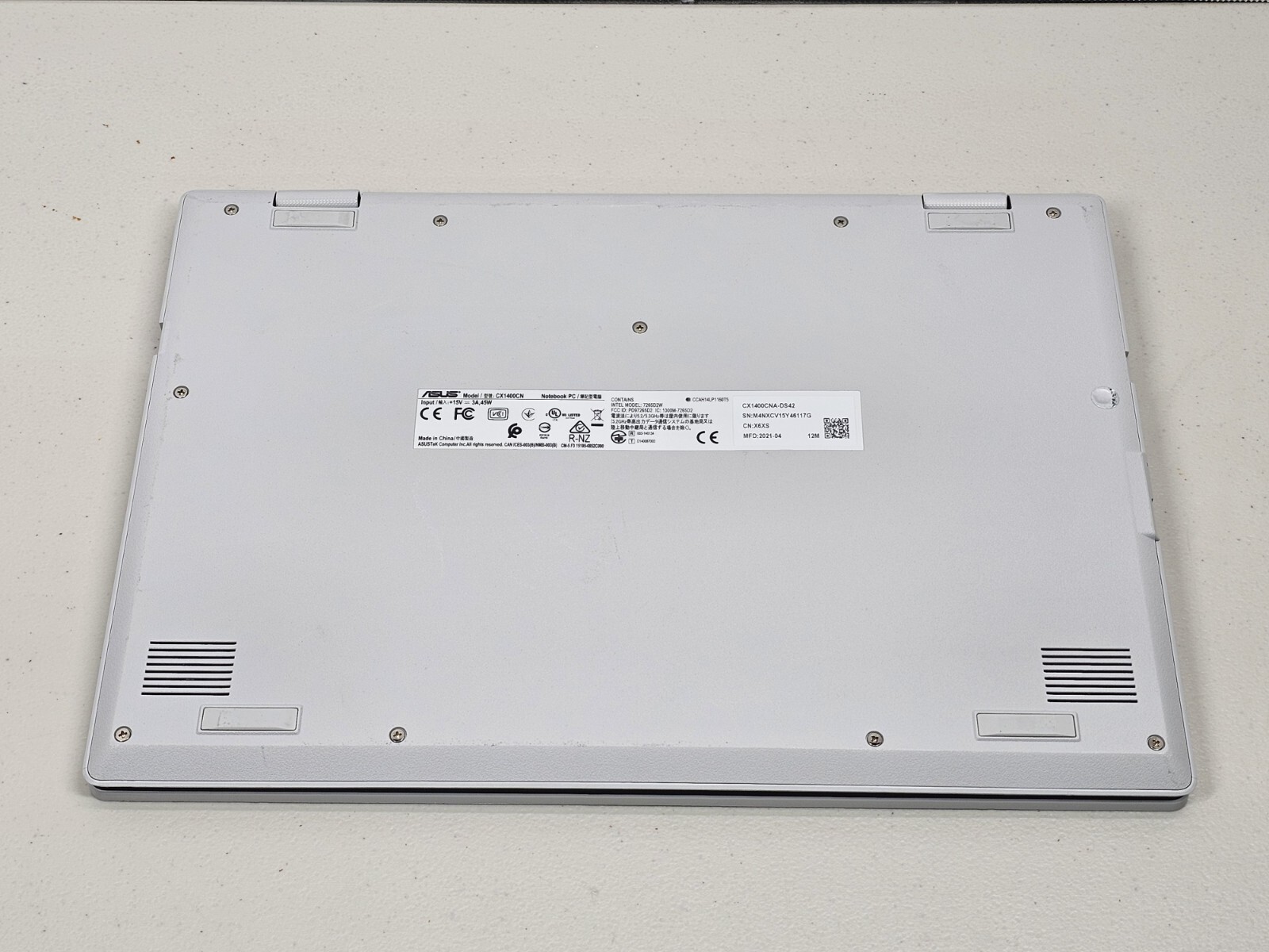 Asus Chromebook CX1 CX1400CN 4GB RAM 64GB eMMC Laptop Notebook, Used Good Cond