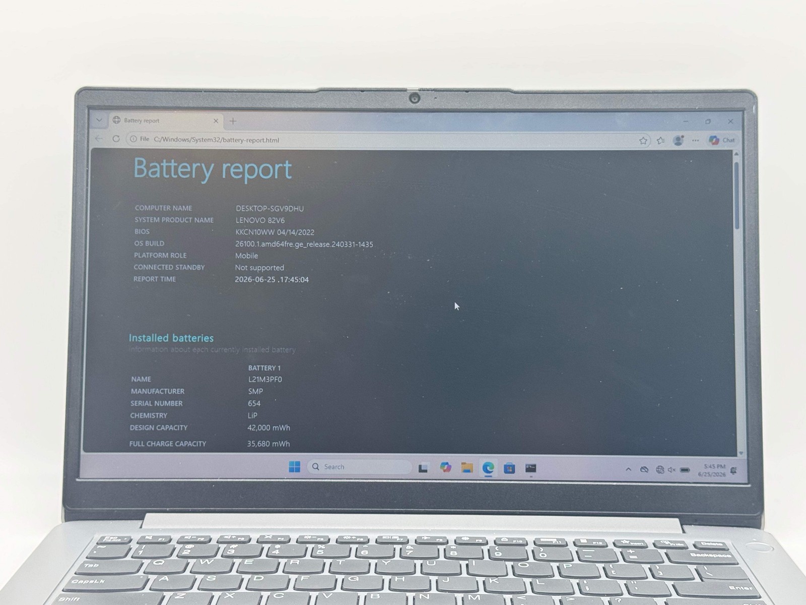 Lenovo IdeaPad 1 14IGL7 14″ Pentium N5030 4GB RAM 128GB Silver Used