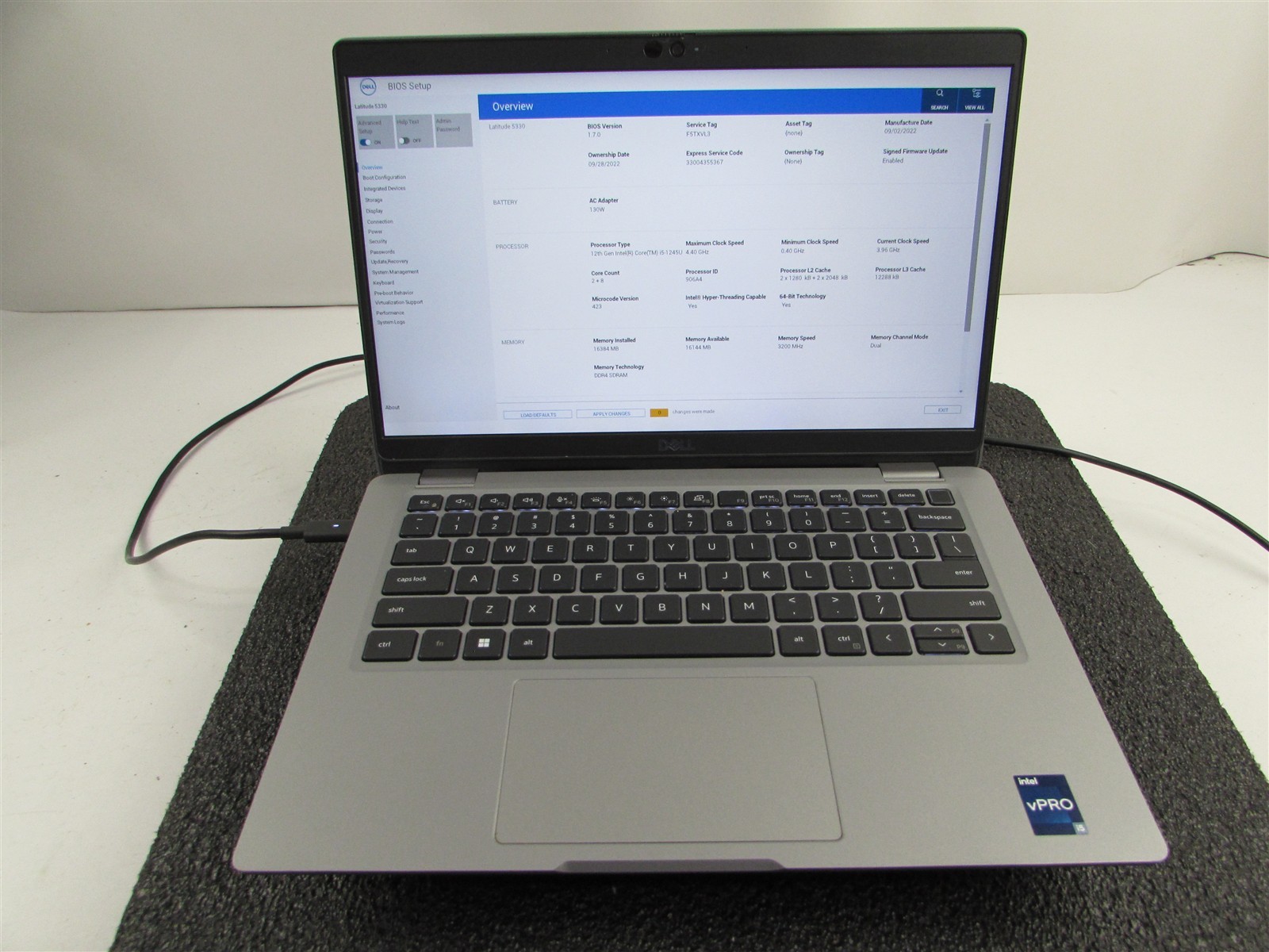 DELL LATITUDE 5330 FHD TOUCHSCREEN I5-1245U 10 CORE 512GB 16GB RAM NO O.S/BATT