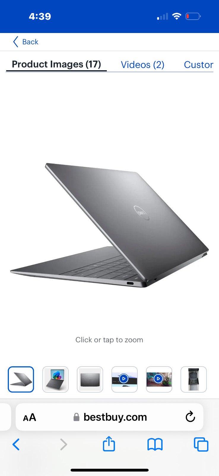 Dell – XPS 13 13.4″ OLED Touch Screen Laptop – Snapdragon X Elite Copilot+ PC w