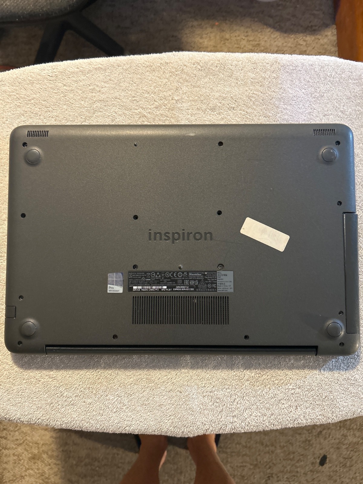 Dell Inspiration 5567 15.6 i5 7th Gen 7200 CPU 2.5 Ghz 16 RAM 512 SSD WIN 11 Pro