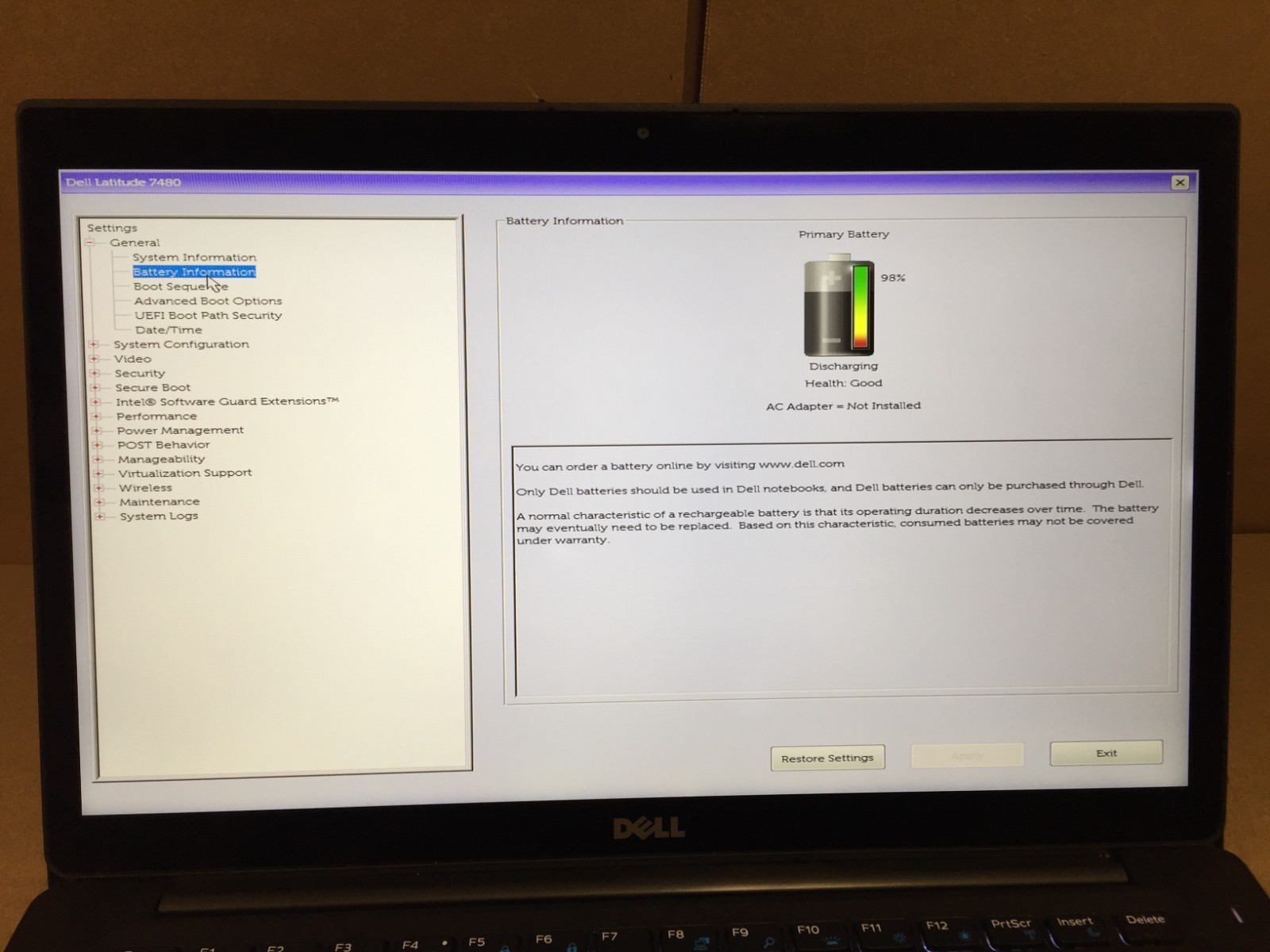 Dell Latitude 7480 14″ Touch Screen FHD Laptop i5-7300U 8GB RAM 256GB SSD w/AC