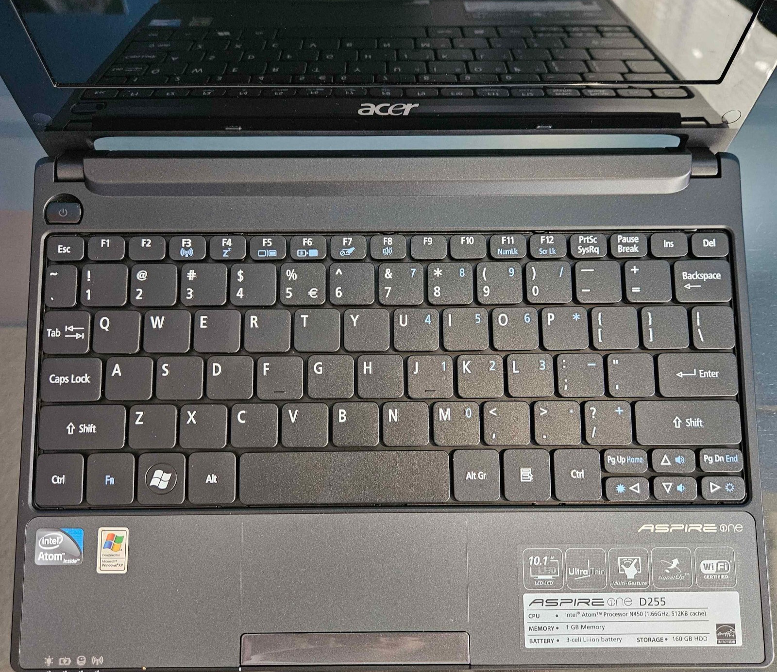 (READ) Acer Aspire One D255 Atom N450 1GB RAM 138GB HDD Windows XP Home