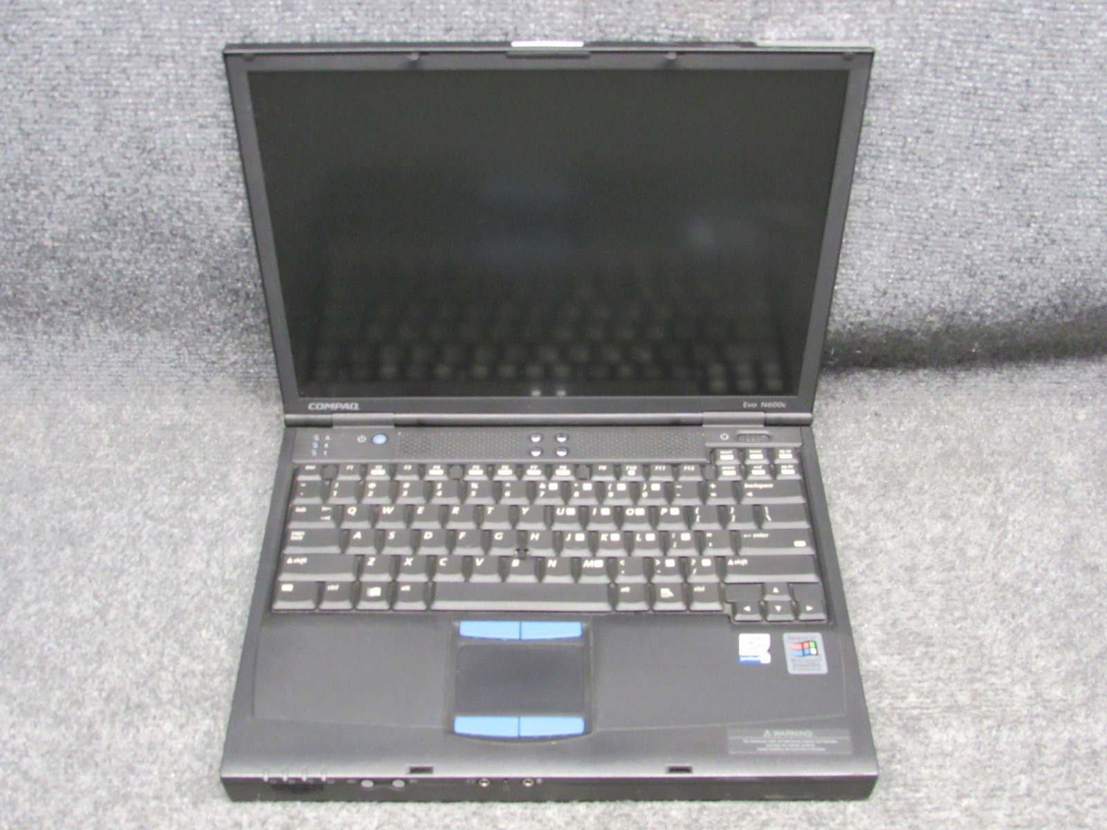Compaq Evo N600c 14″ Laptop Intel Pentium 3 1.20GHz 256MB RAM *NO HDD*