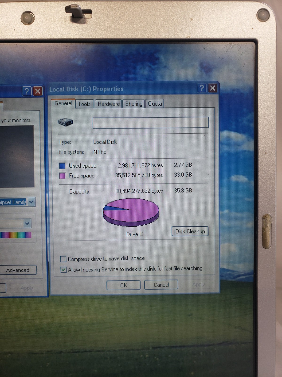 Dell Inspiron 6400 Win XP Intel T1300 @ 1.66GHz 1GB 36GB HDD 15.4″