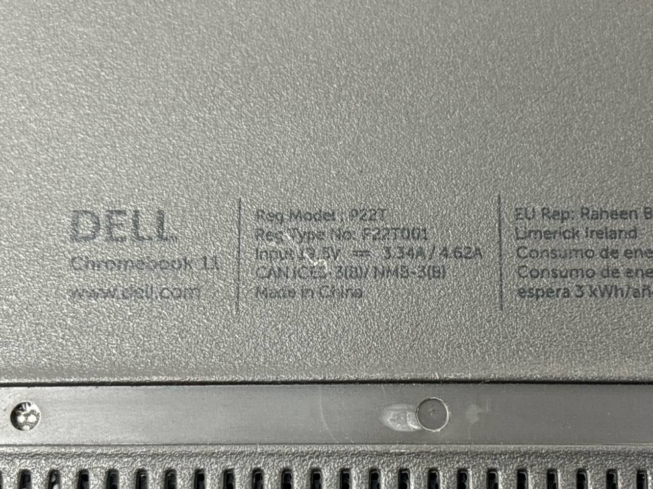 Dell Chromebook 11 P22T 11.6″ 16GB Intel Celeron 2.16 GHz 4GB RAM Laptop Black