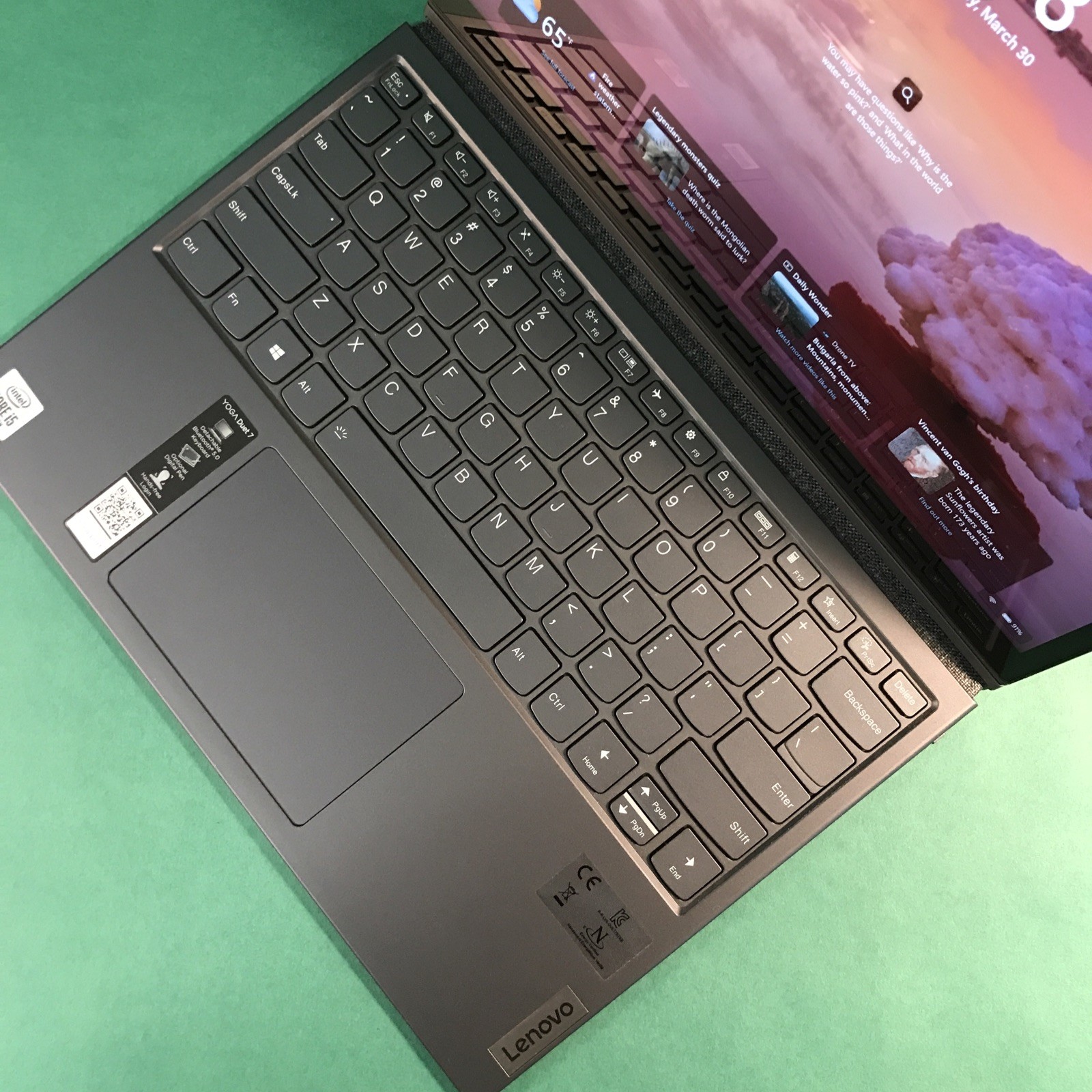 Lenovo Yoga Duet 7 Intel i5-10210U @ 1.6 GHZ 8GB RAM 512GB NVME Windows 11 Pro