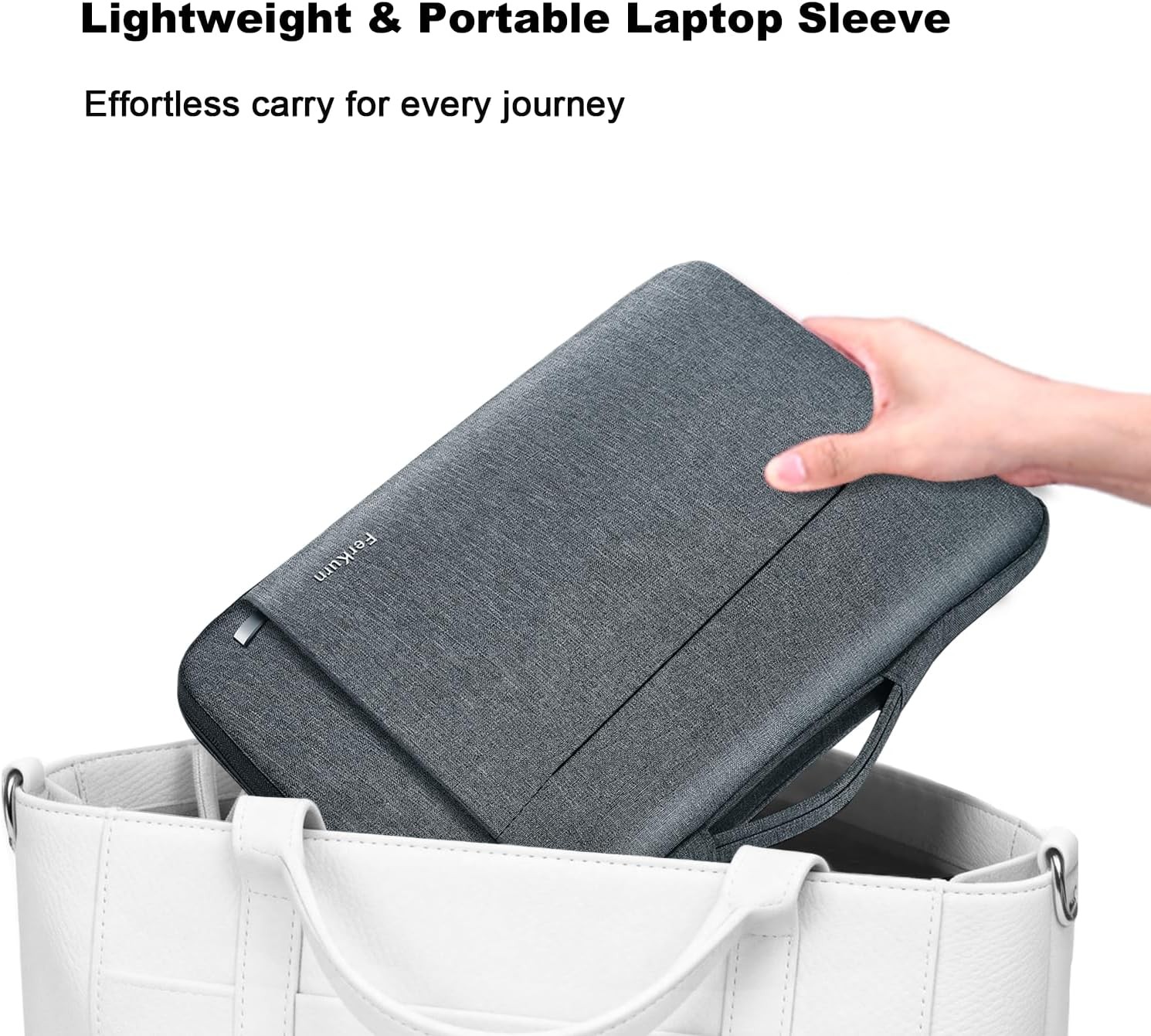 Laptop Case Sleeve for Men Women Chromebook Case 15.6 inch, Gray