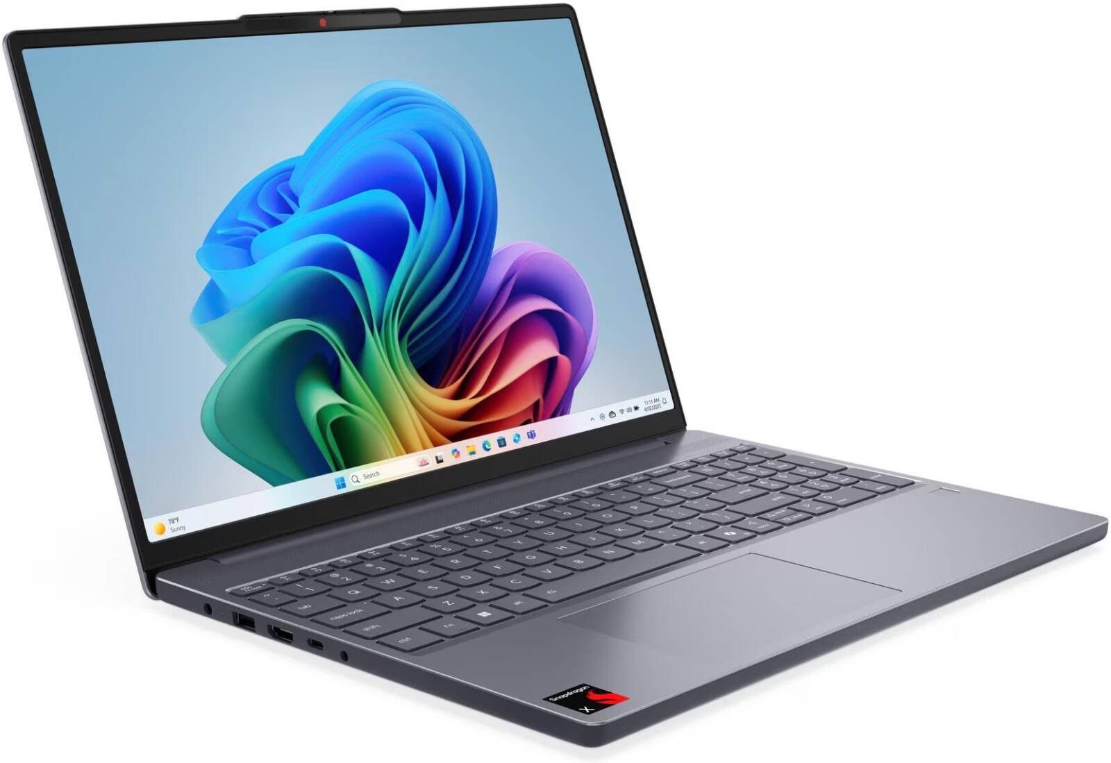 Lenovo IdeaPad Slim 3 15Q8X10 Luna Gray Laptop Snapdragon X 8 Core