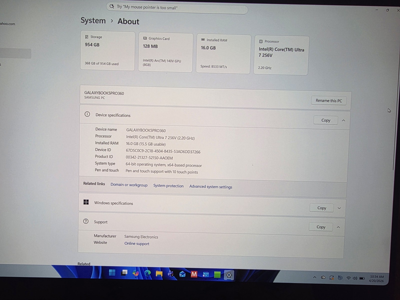 Samsung Galaxy Book5 Pro 360 16″ Laptop Intel Core Ultra 7 256V, 16GB RAM, 1 TB