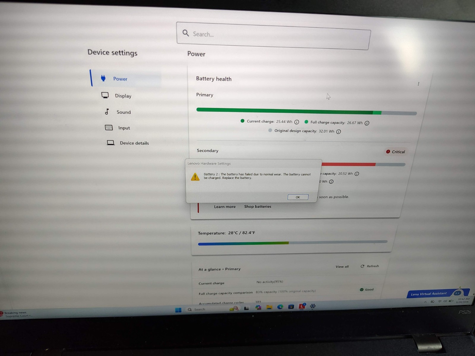 Lenovo ThinkPad P52s 15.6″ 4k 3840×2160 i7-8650u 512GB SSD 8GB Win11 OFFICE 2024