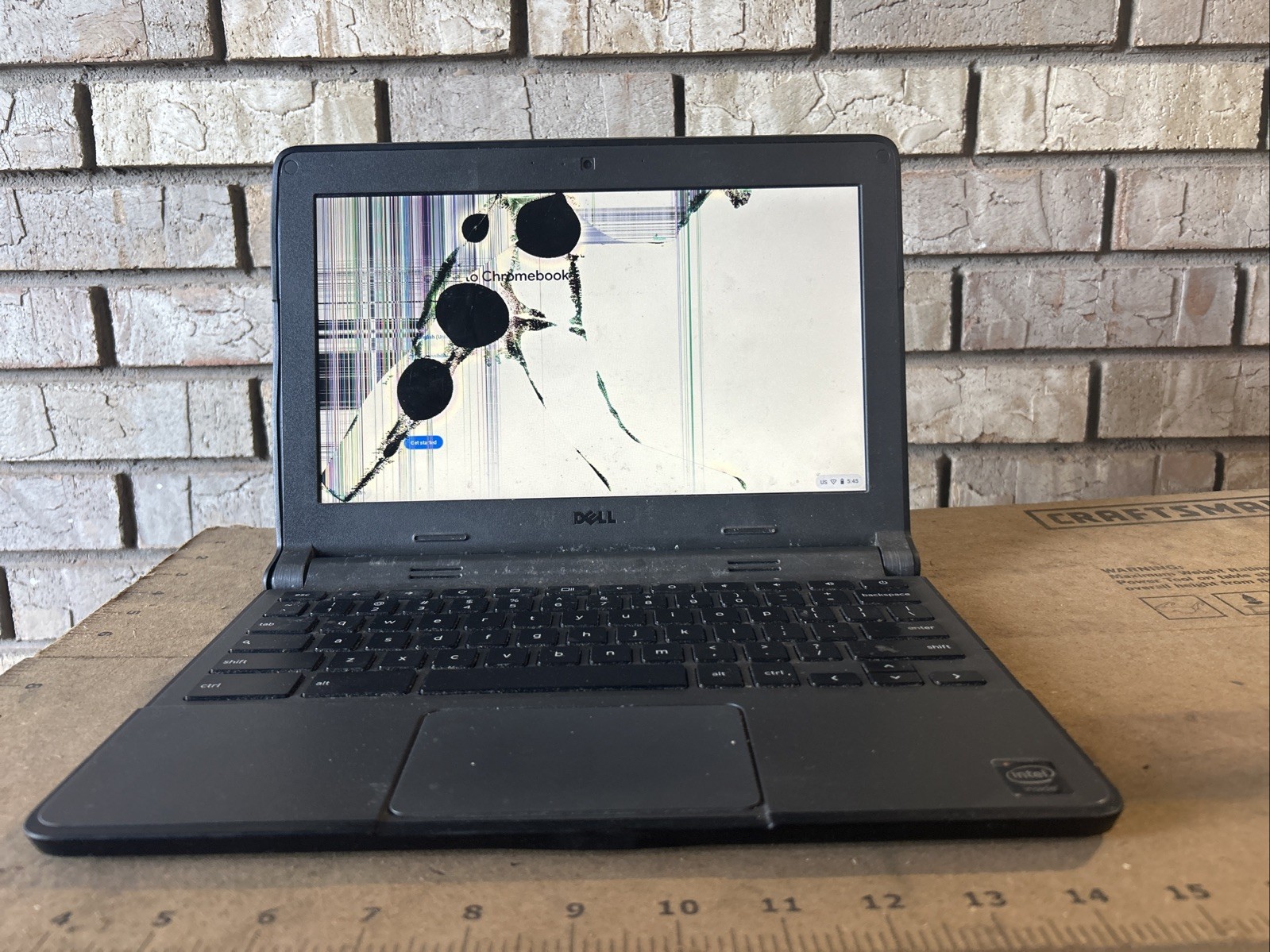 Dell Chromebook 11 P22t Damaged Screen