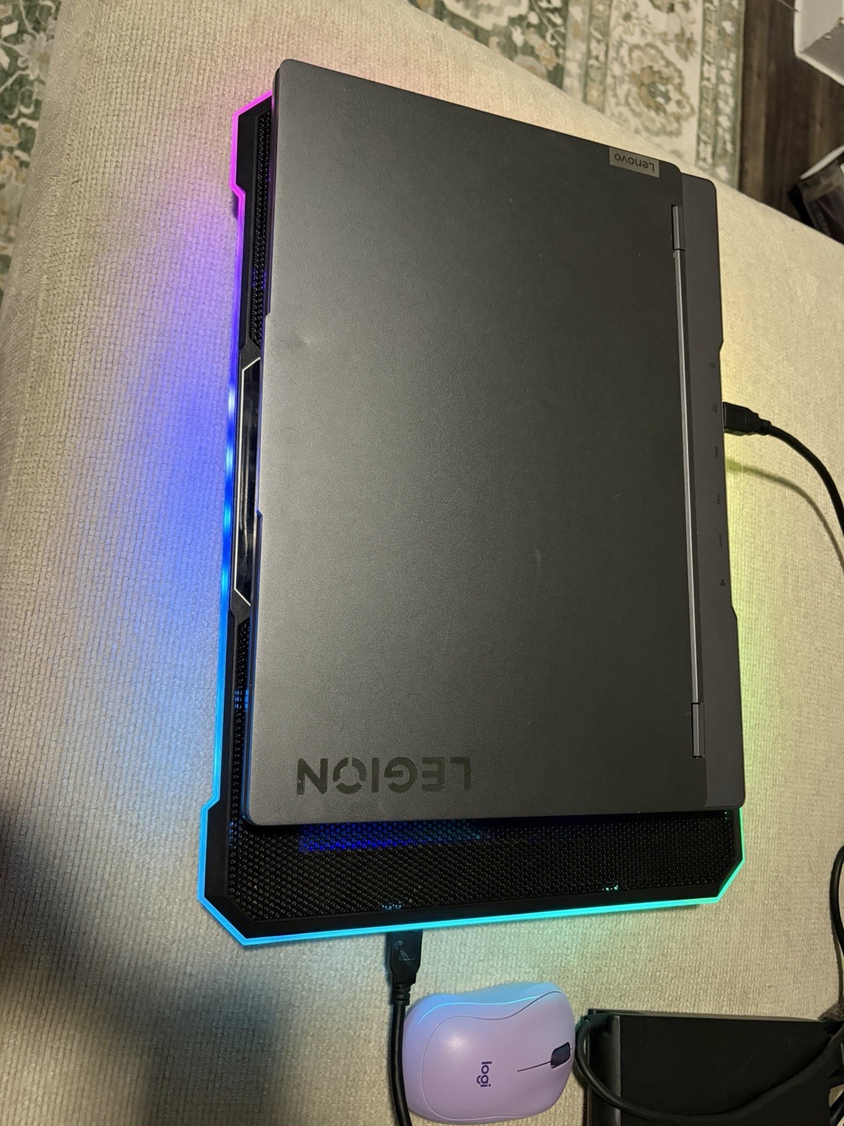 Legion 5i Gen 7 (15” Intel) Gaming Laptop w fan mat, charger, and wireless mouse