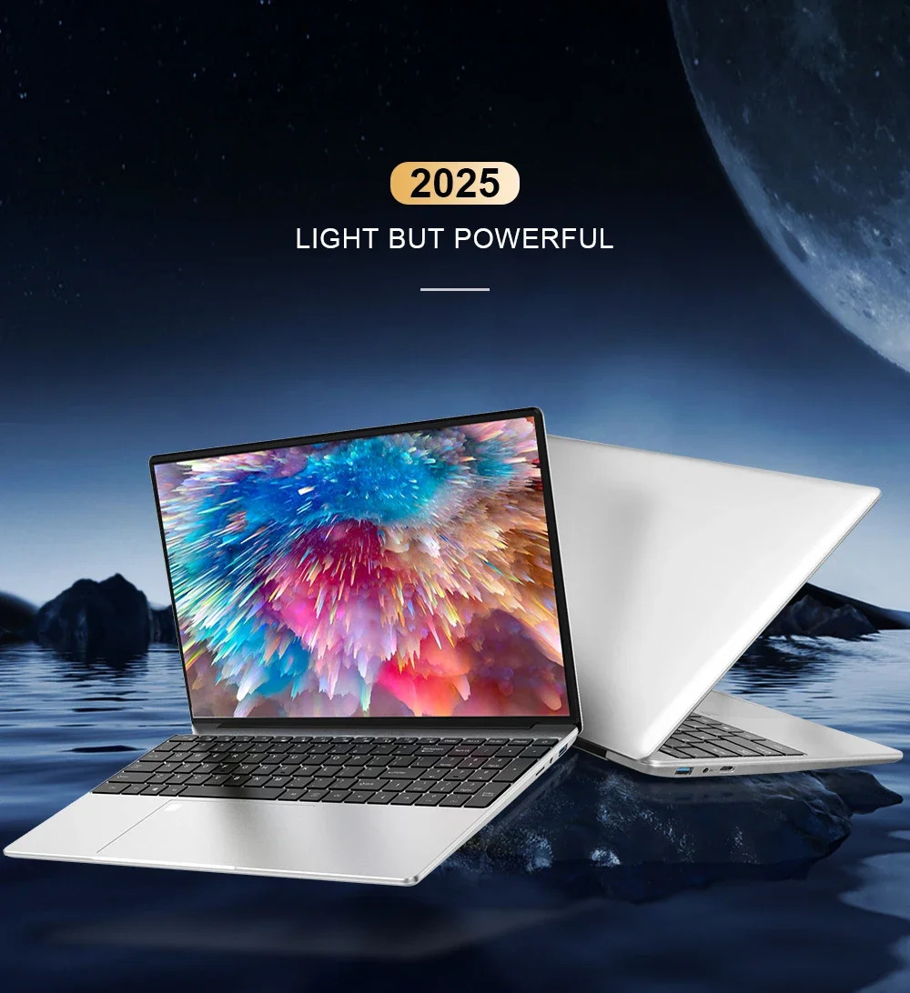 15.6″ Ultra Slim Laptop Windows 11 Pro Intel Notebook PC Gamer Intel Celeron N40