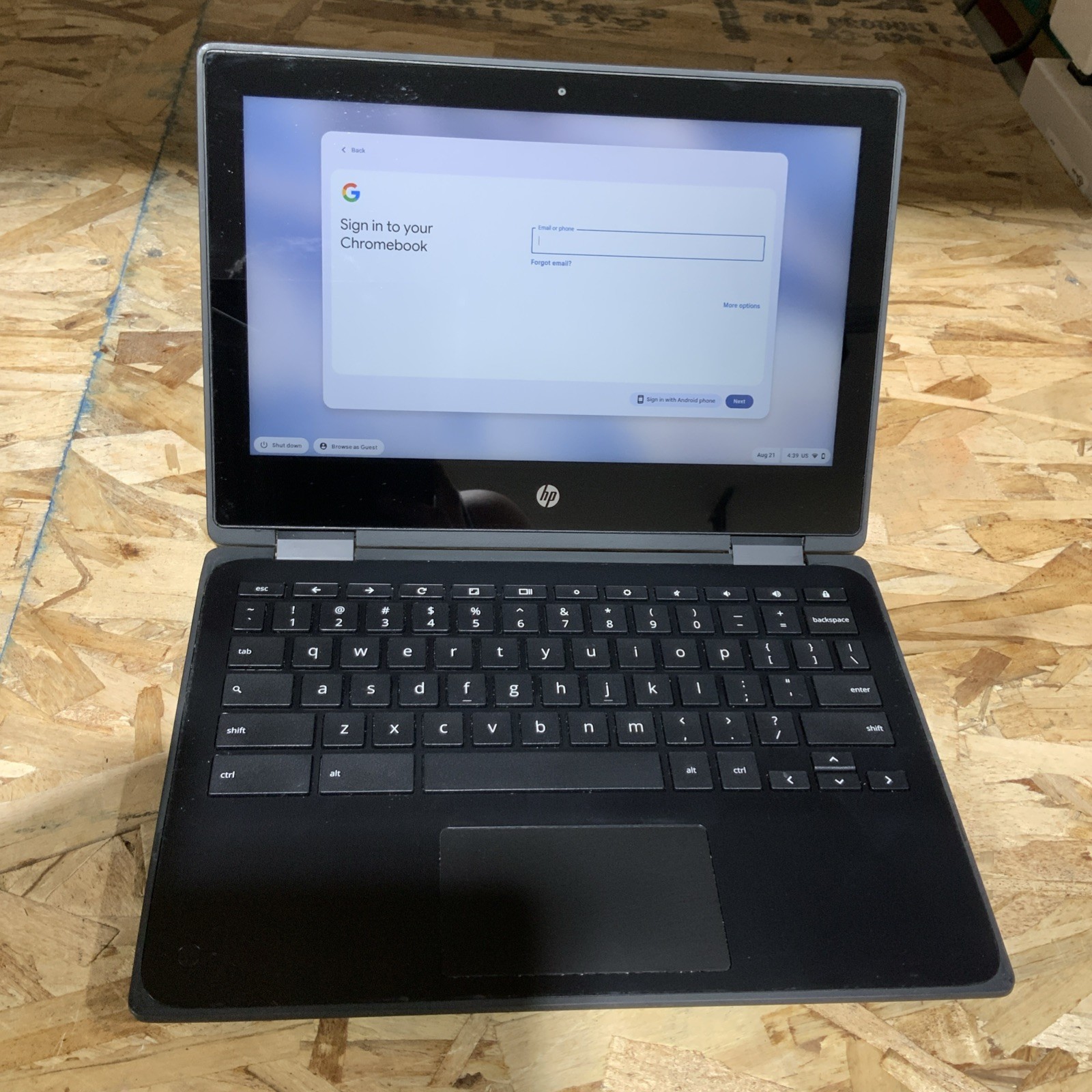 HP Chromebook X360 11MK EE 11.6″ MediaTek MT8183 4GB RAM 32GB eMMC A087