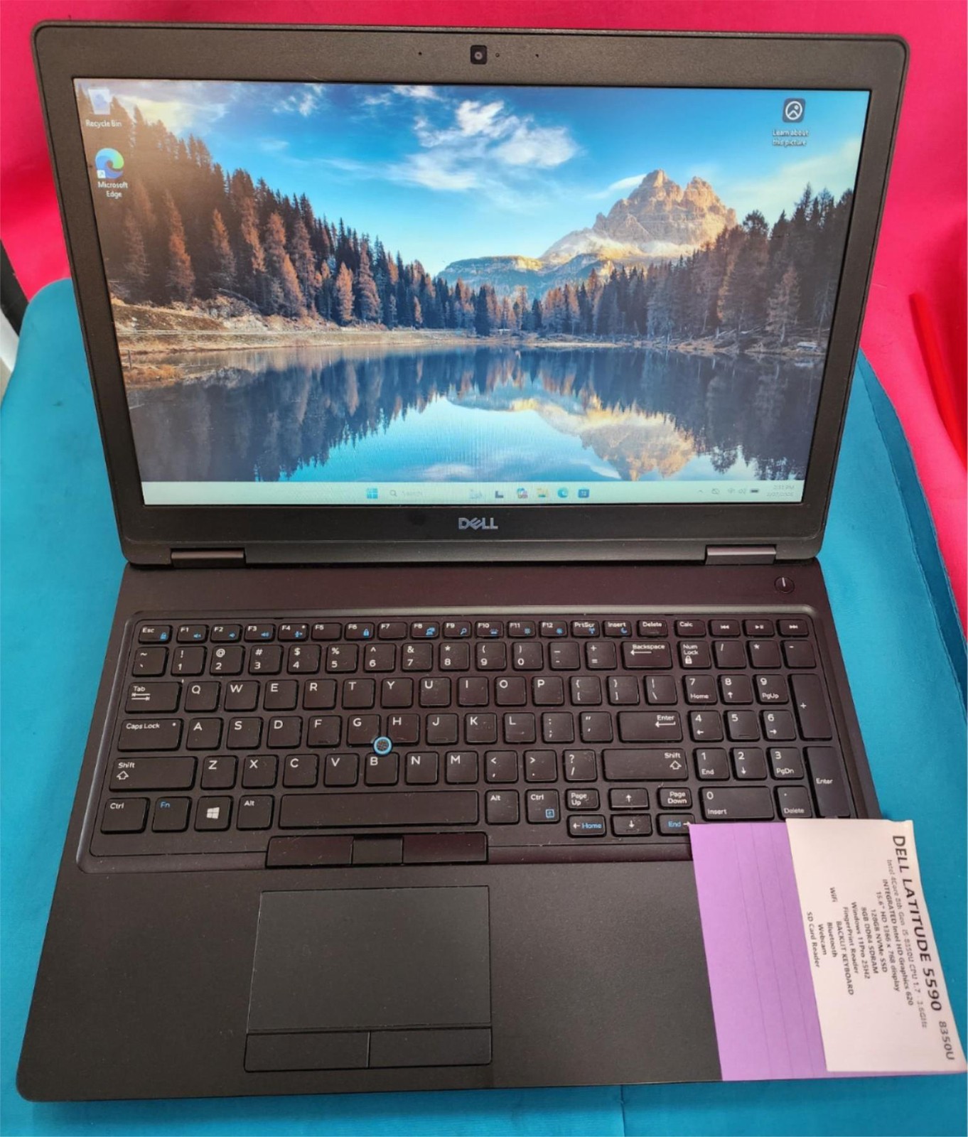 Dell Latitude 5590 i5-8350U 8GB RAM 128GB SSD FingerPrint Webcam Win11Pro 207560