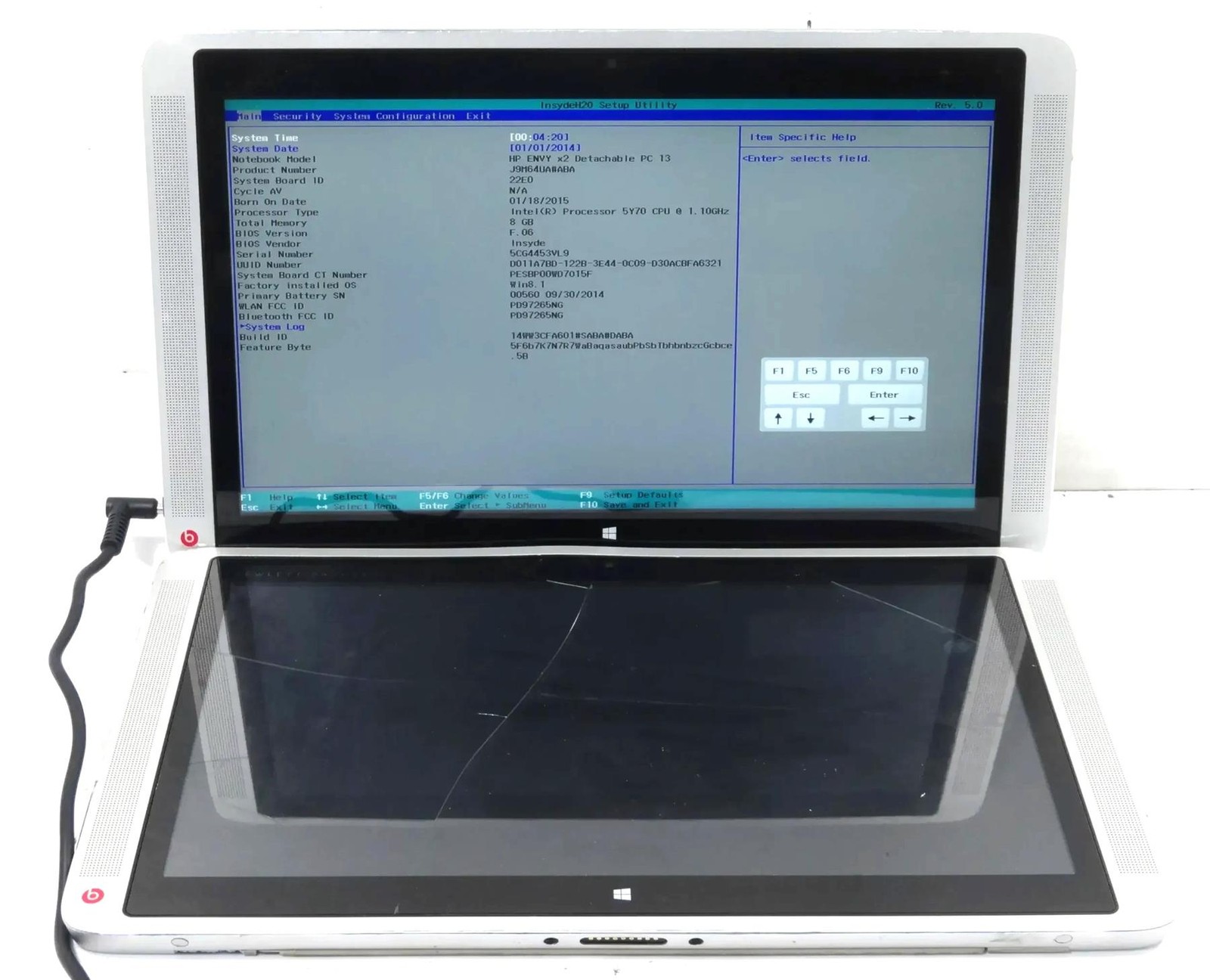 Lot 2 HP ENVY X2 Detachable PC13 Intel 5Y70 1.10Ghz 8GB No SSD