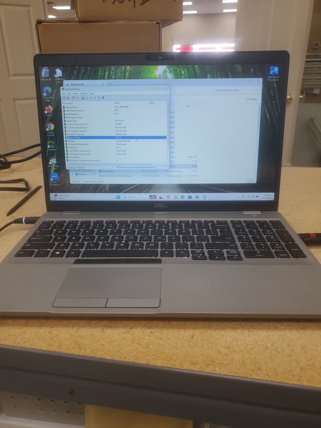 Dell Precision 3550 Laptop – i5-10310U 8GB 256GB SSD 15.6″ 051326-1
