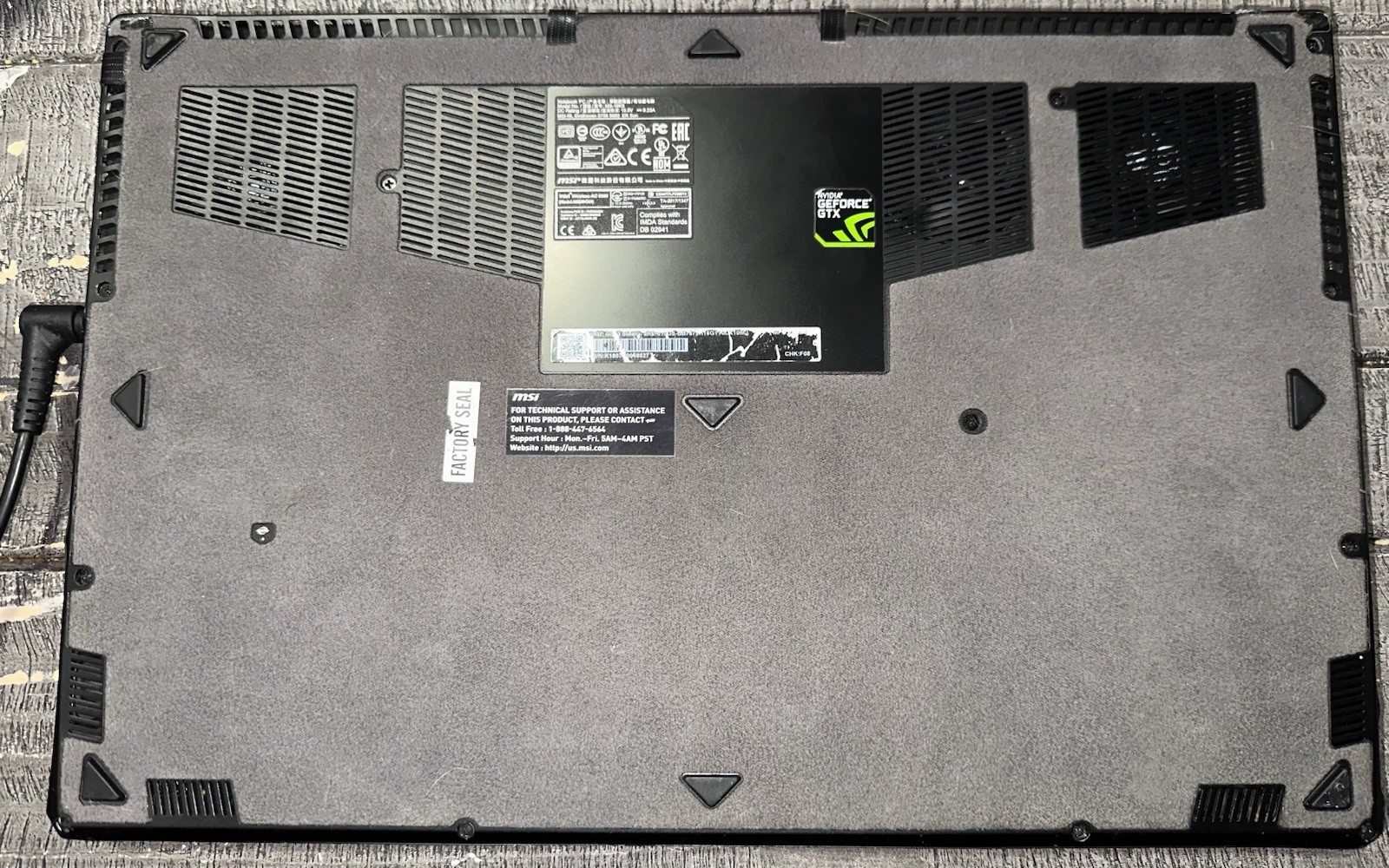 MSI GS63 Stealth 8RE Gaming Laptop –I7-8750H GTX 1060 16GB RAM 256GB SSD 1TB HD