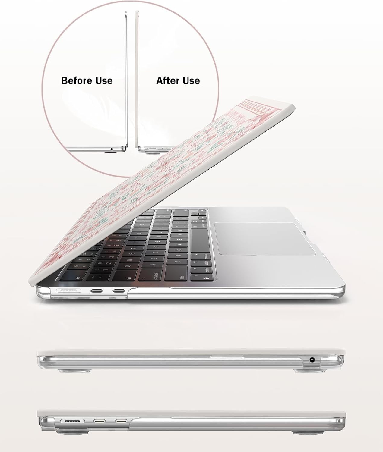 MacBook Air 13.6 inch Case 2025 2024-2022 Release M3 M2 Model A3240 A3113 A2681