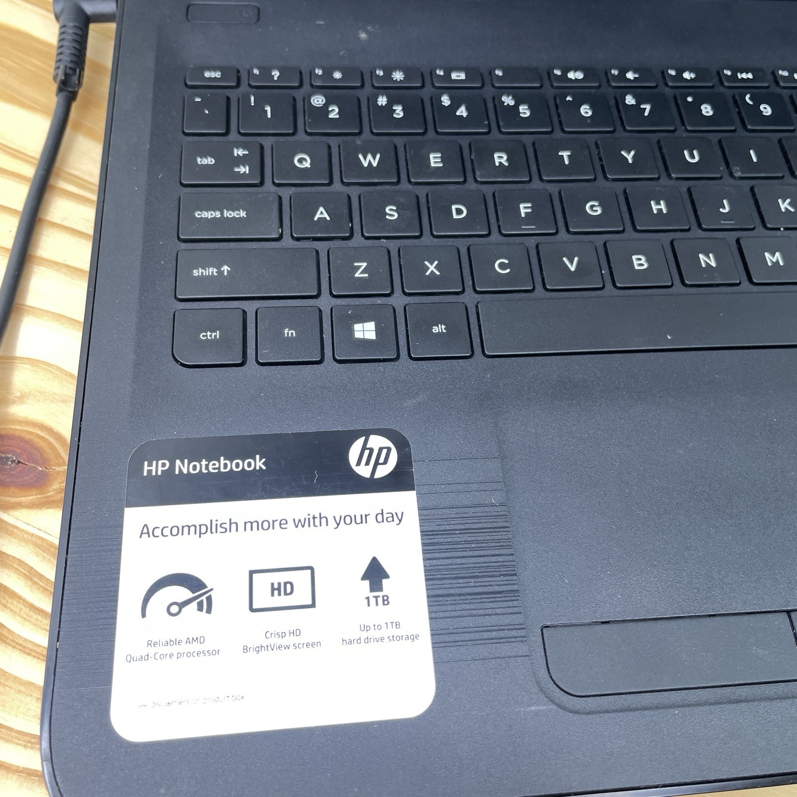 Hp Notebook 15ba057nr 15.6 Inch Laptop 4GB Ram 1TB 2.2GHz Windows 10 -Bad Batt